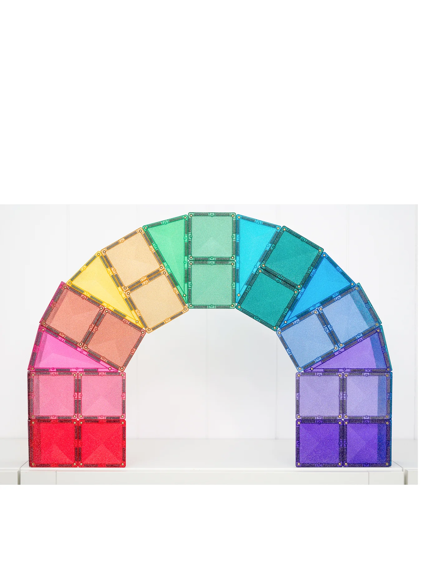 Glitter Castle Magnetic Tile Set 48-Piece - Image 2
