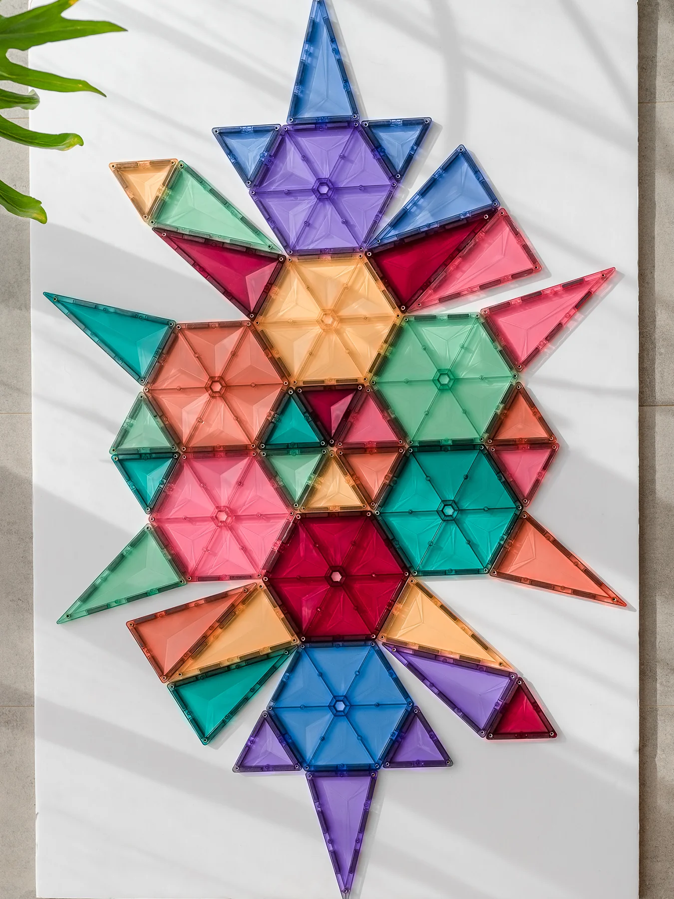 Pastel Geometry Magnetic Tile Set - Image 3
