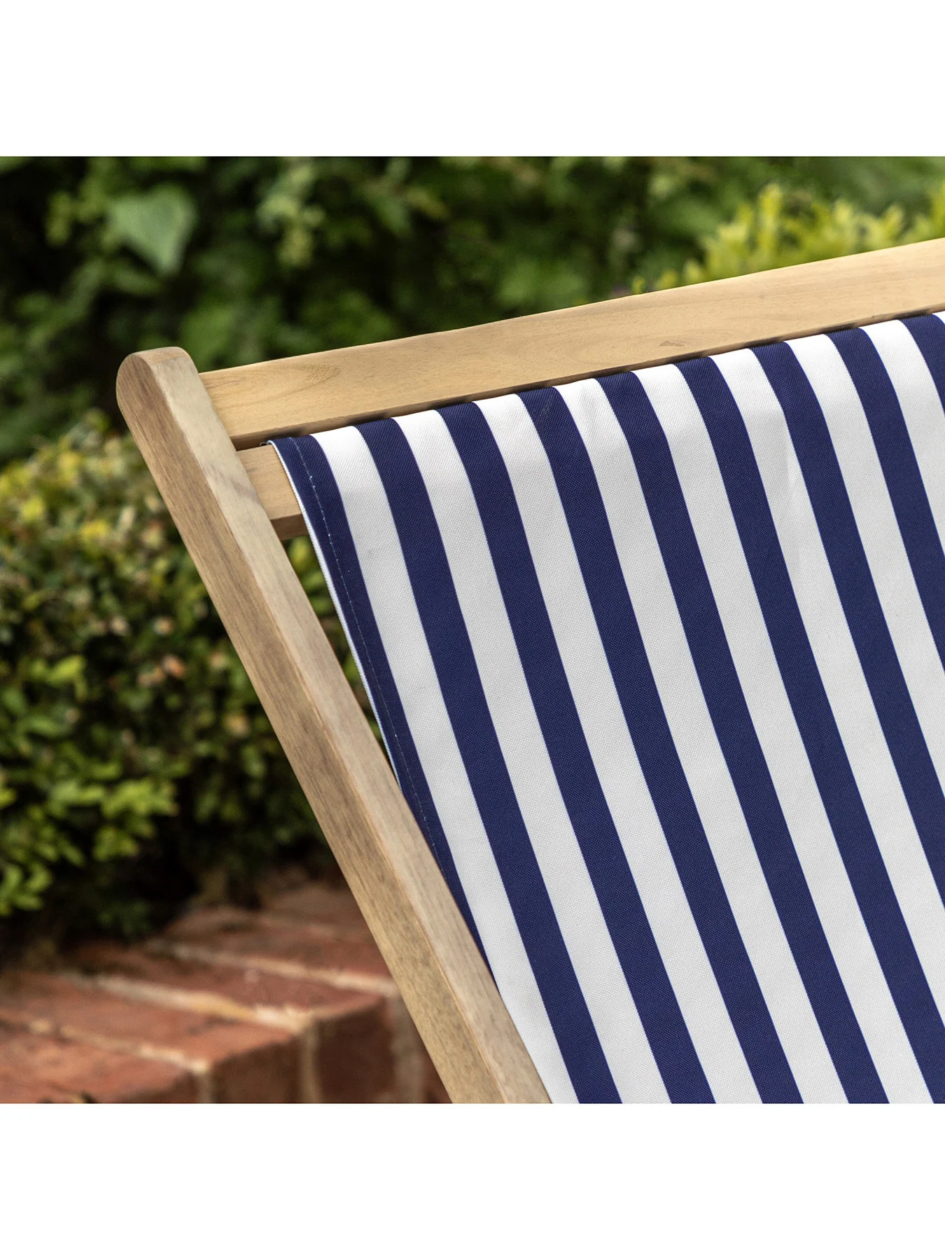 Creta Deck Chair Navy Stripe - Image 3