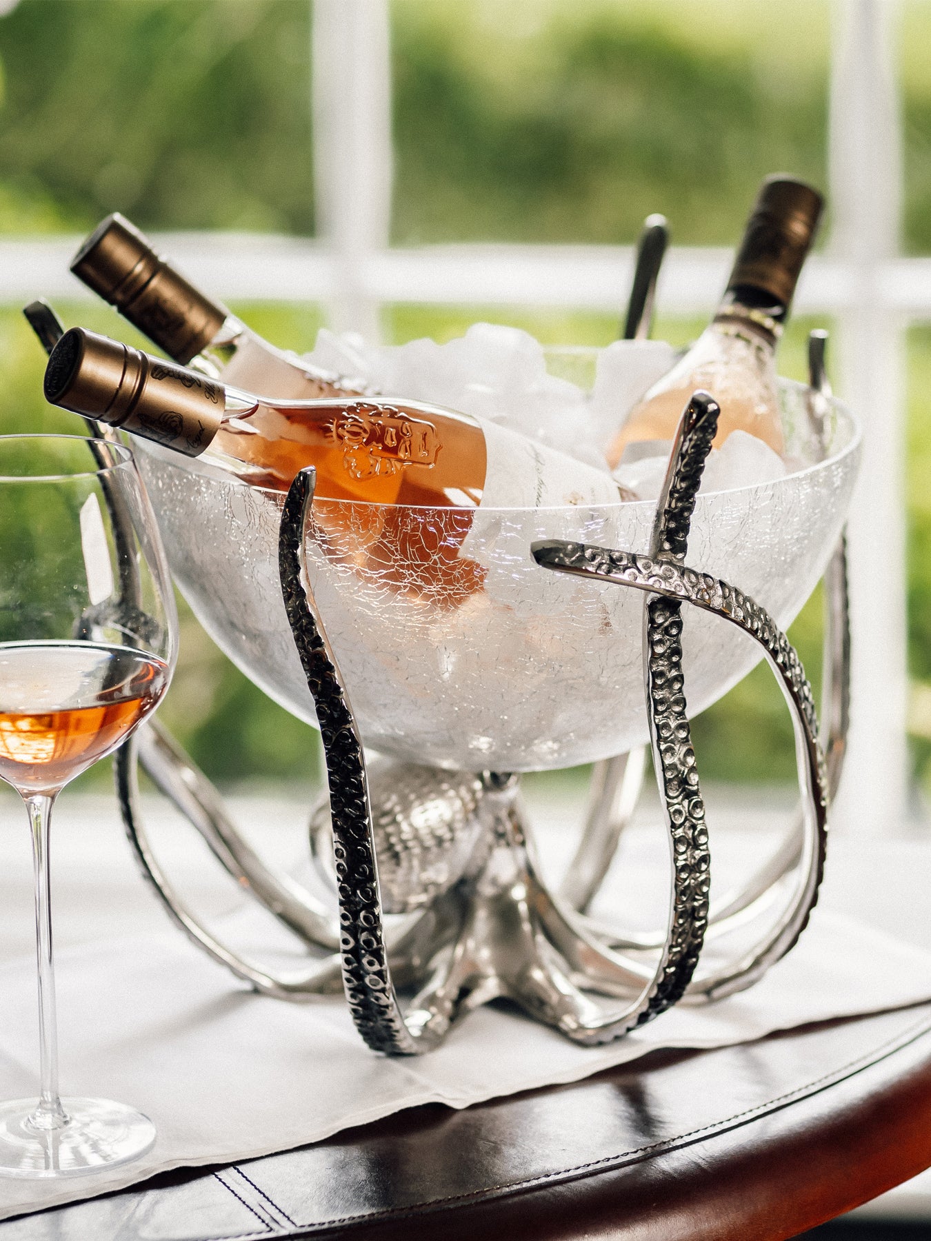 Culinary Concepts Octopus Stand & Crackle Glass Bowl - Image 3
