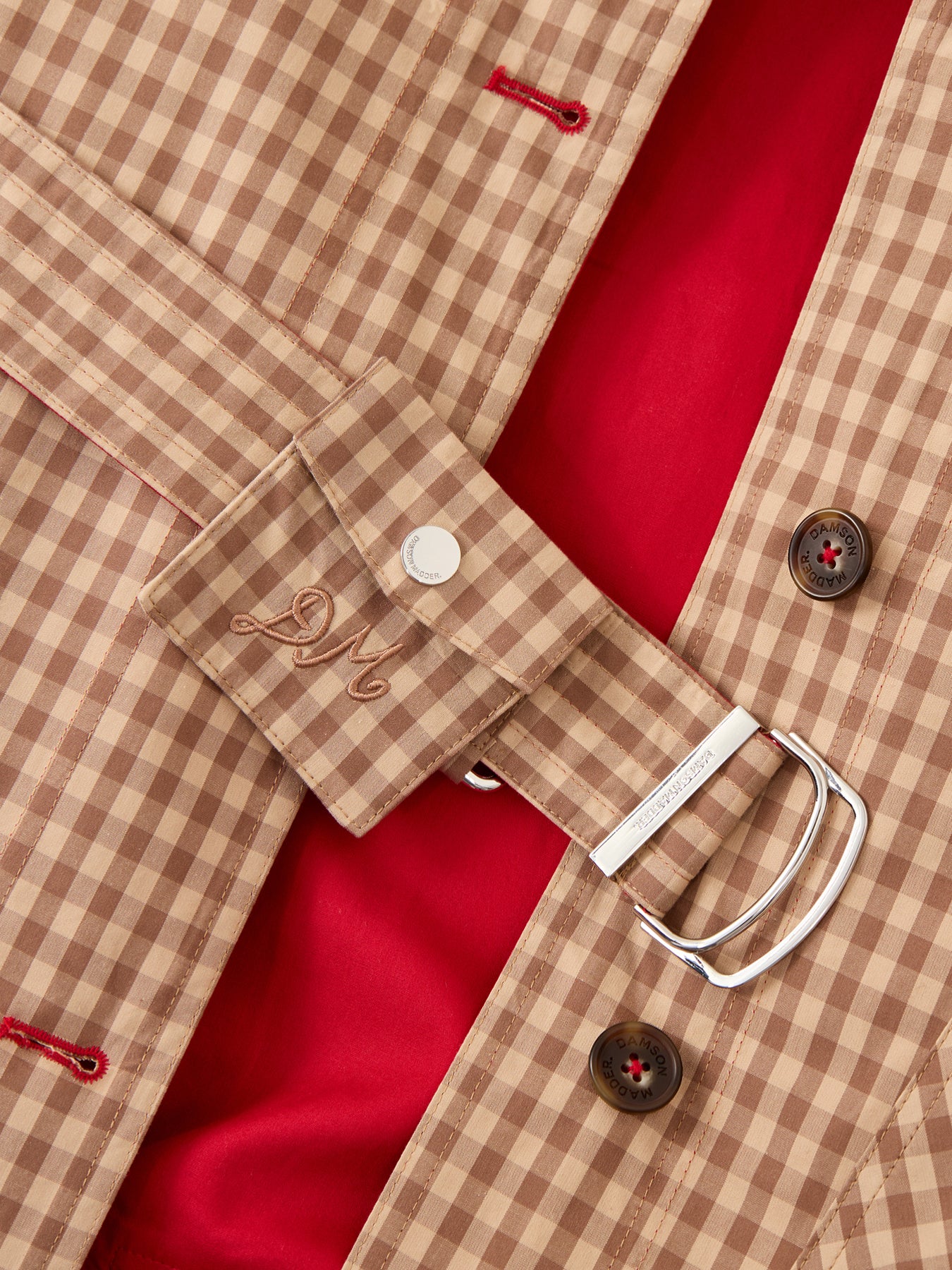 Anja Reversible Honey Trench Tan - Image 3