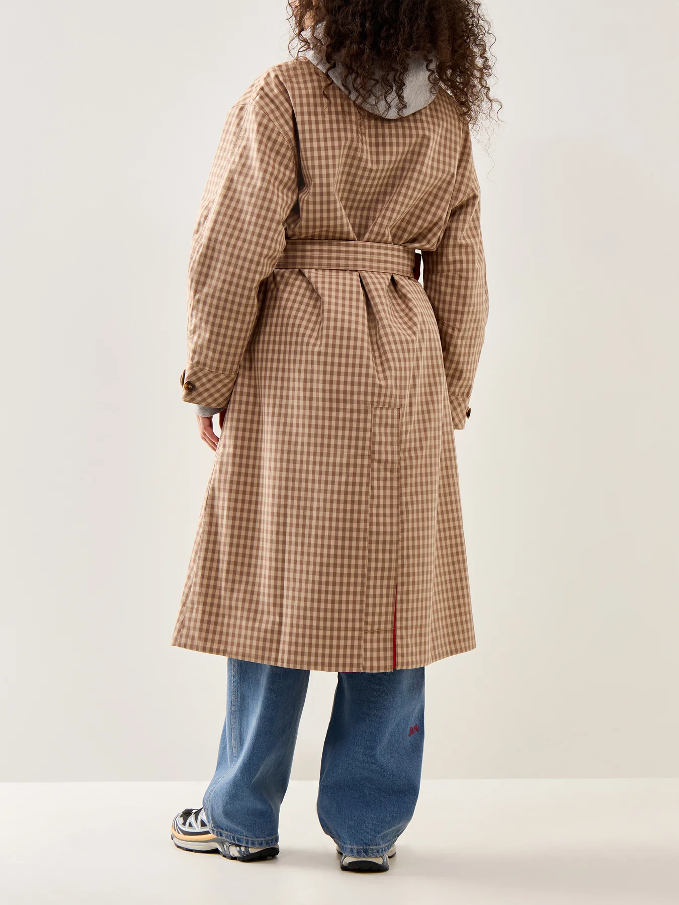 Anja Reversible Honey Trench Tan - Image 5