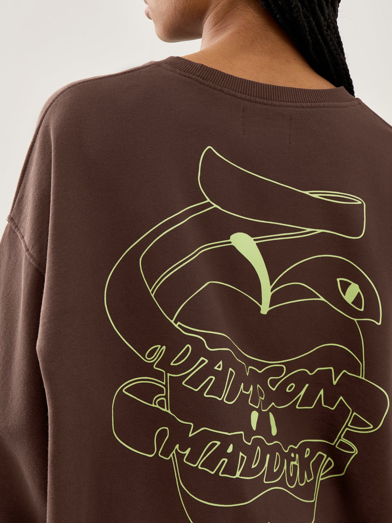 Cafe Pronto Sweatshirt Brown - Image 3