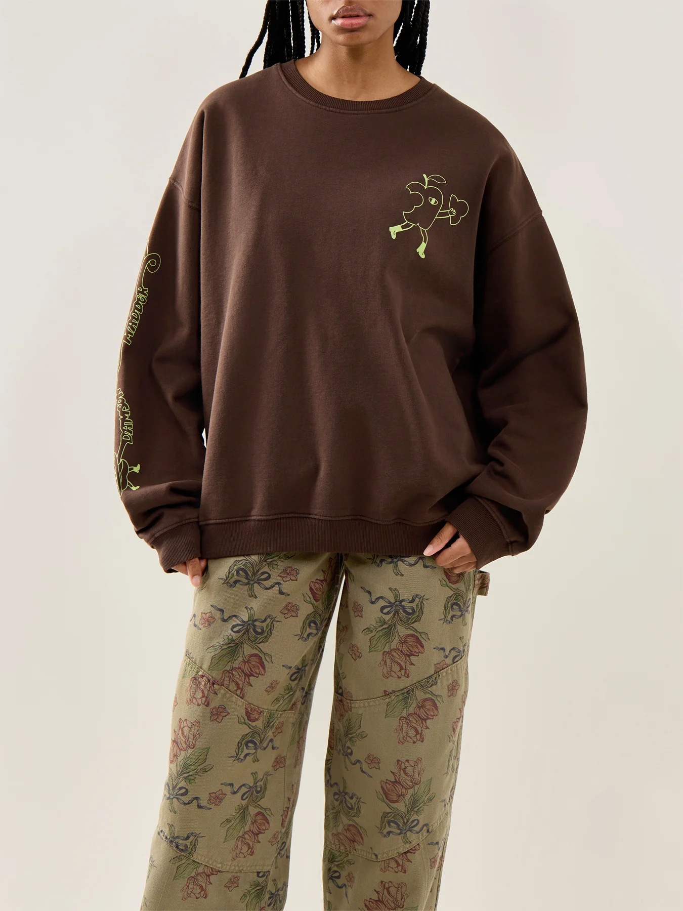 Cafe Pronto Sweatshirt Brown - Image 4