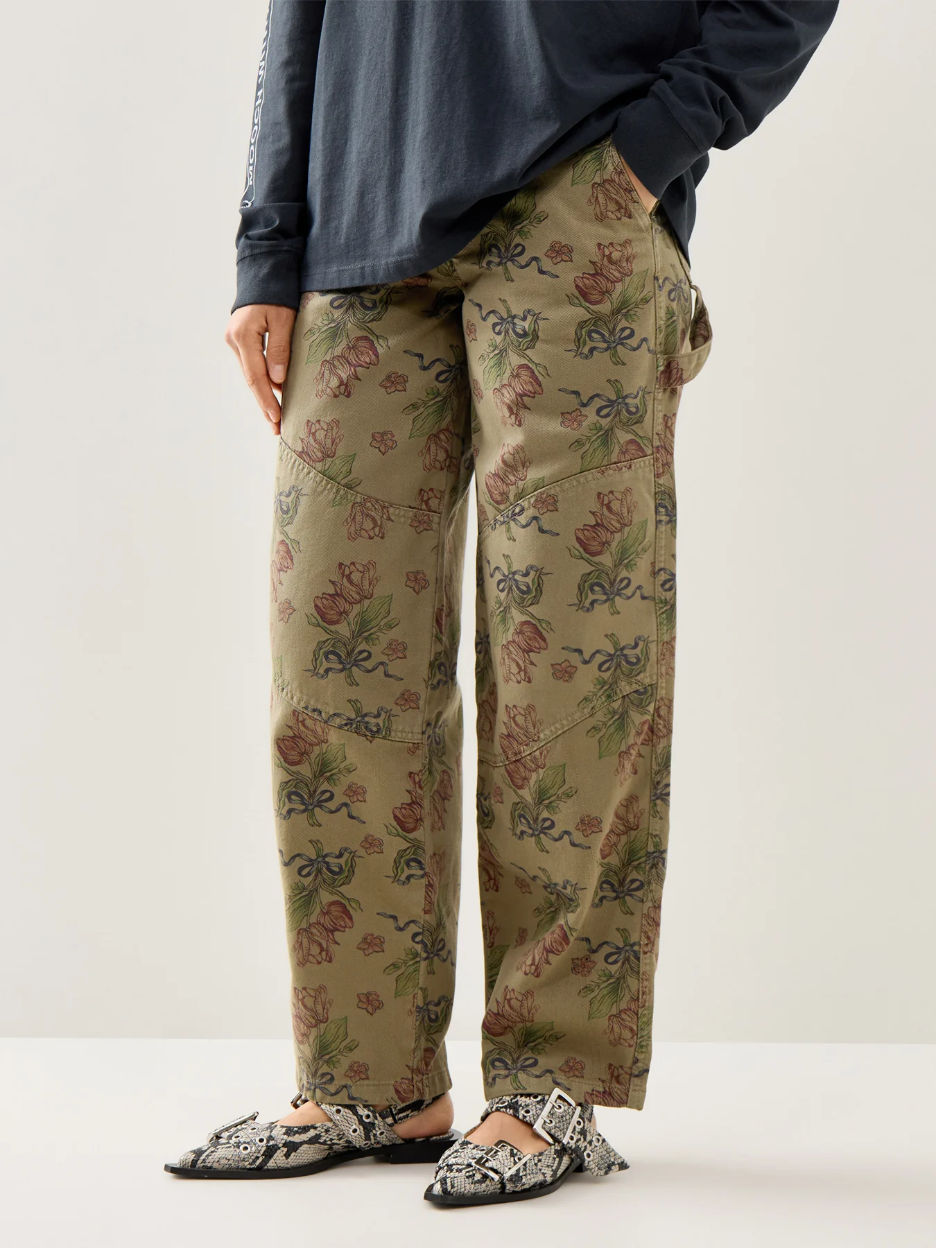 Drew Jeans Over Dye Tulip Khaki - Image 4