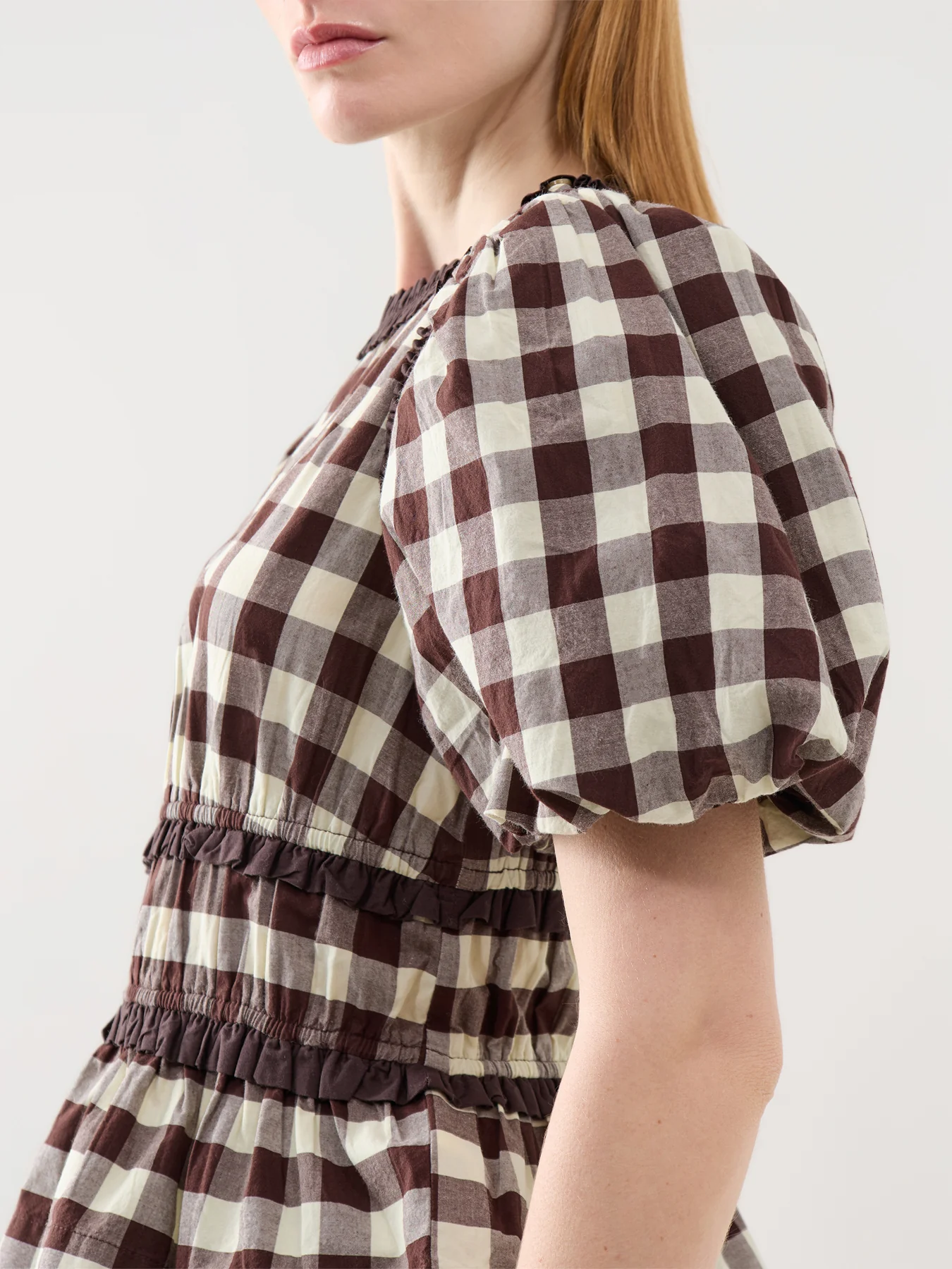 Everly Ruffle Blouse Black - Image 3