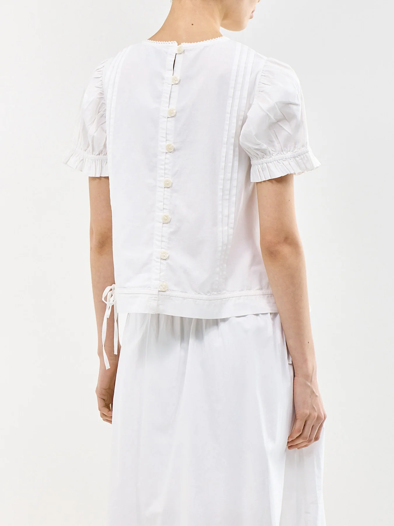 Mabel Lace Insert Blouse White - Image 5