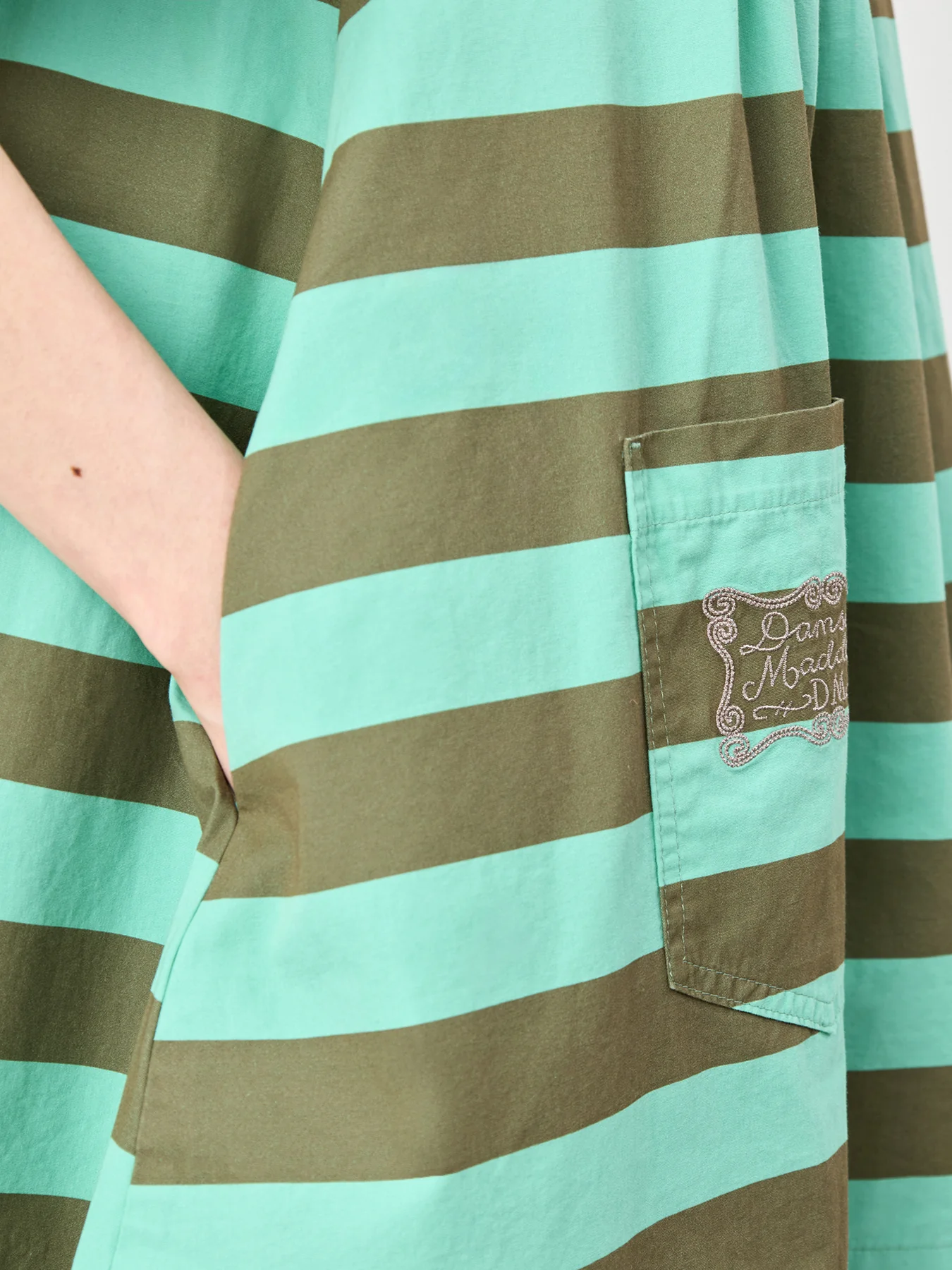 Maggie Mini Polo Dress Green - Image 3