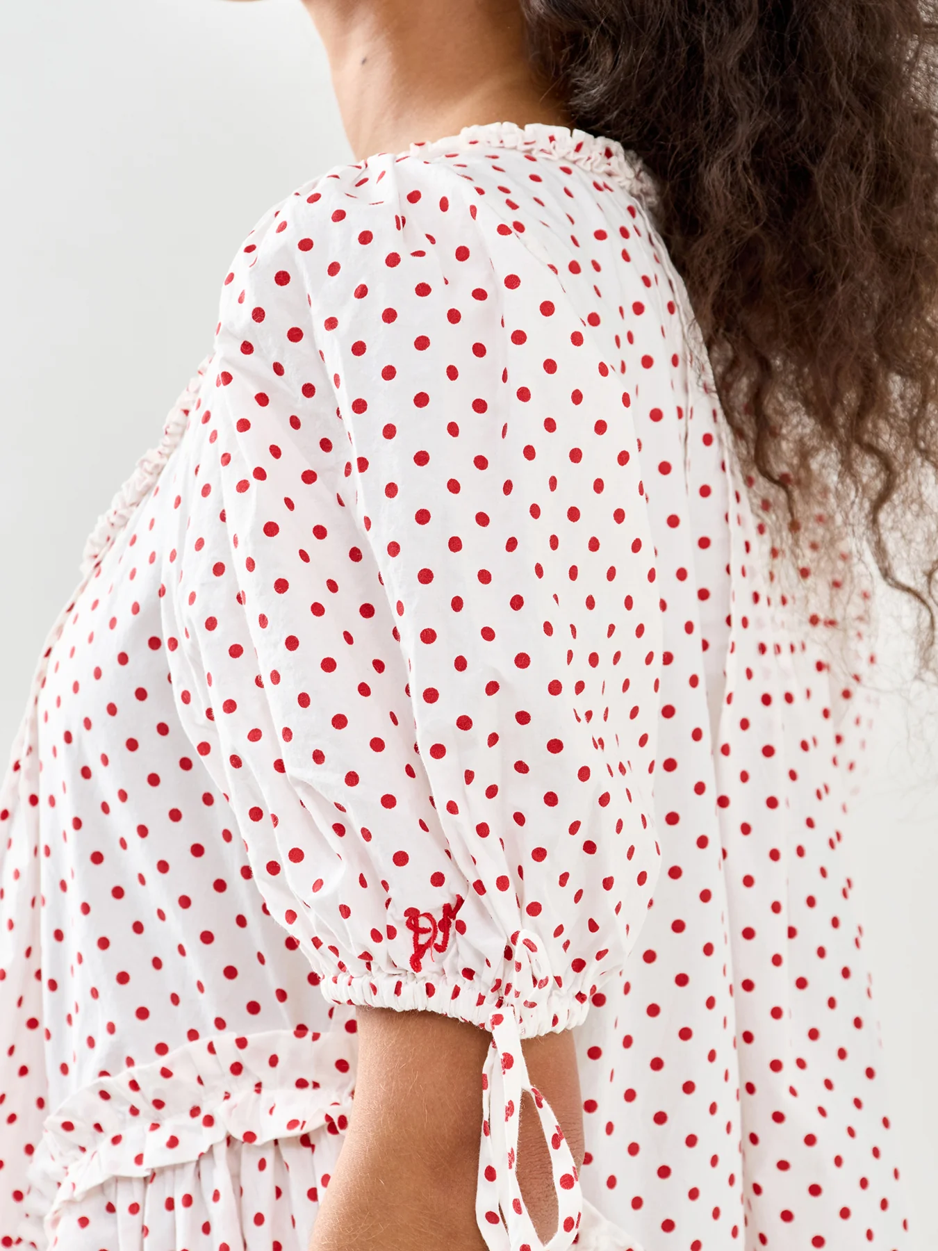 Meri Mini Dress Red Spot - Image 3