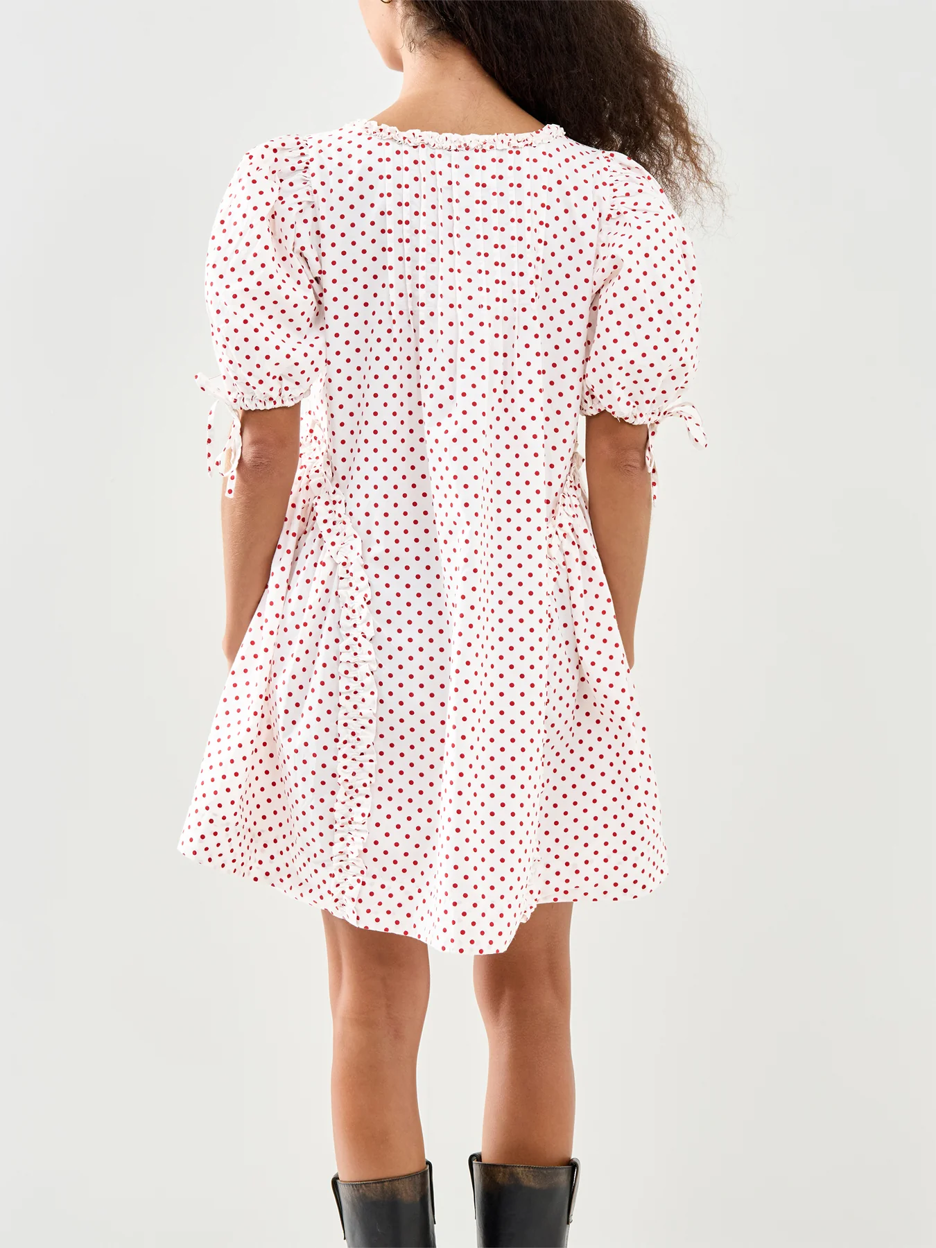 Meri Mini Dress Red Spot - Image 5