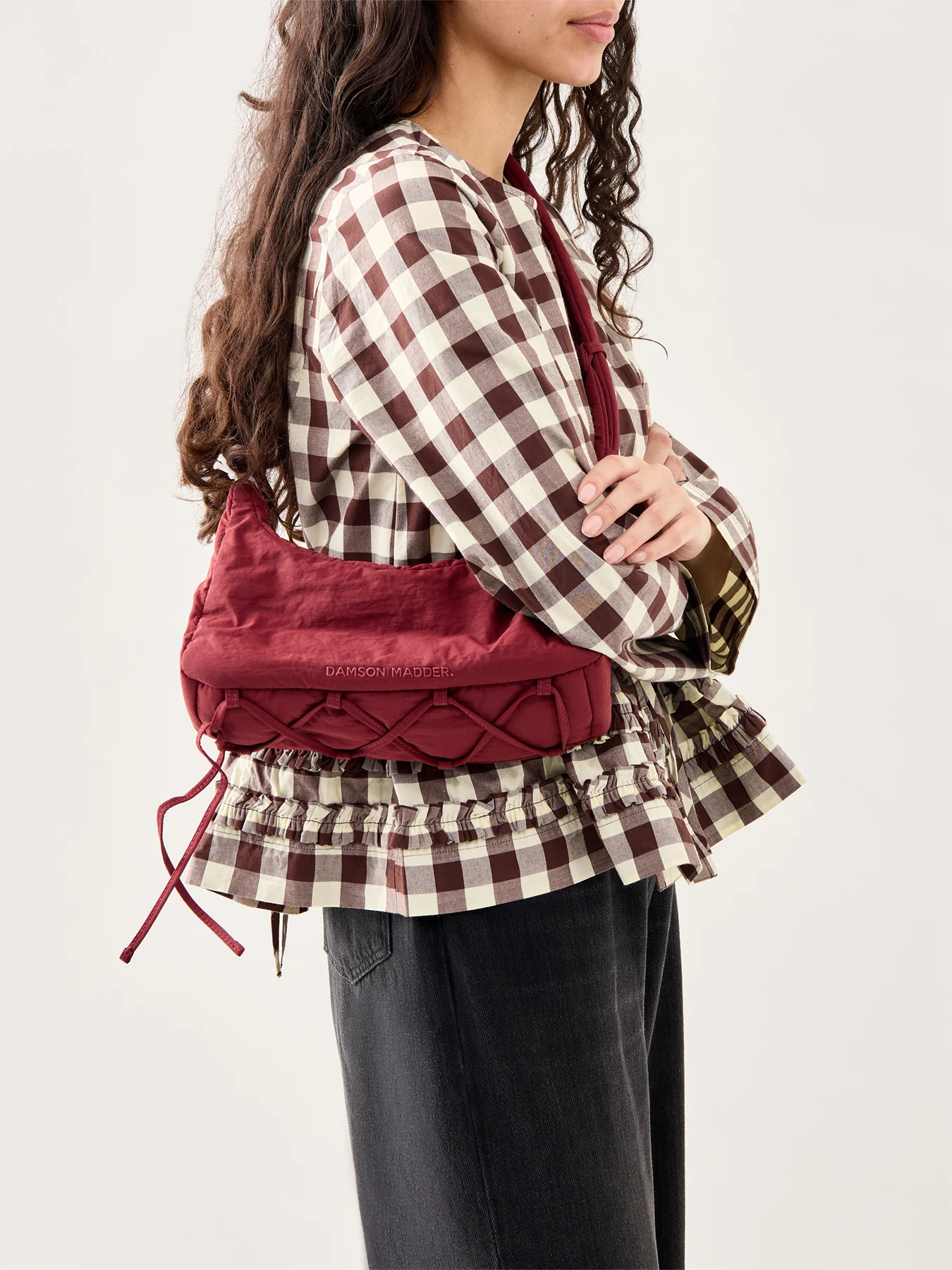 Puffy Saz Bag Burgundy - Image 2