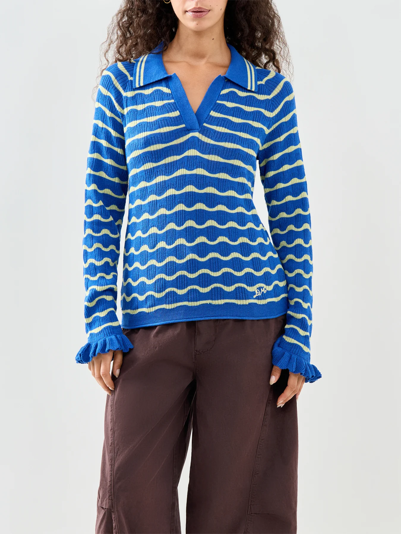 Silvia Polo Jumper Blue - Image 4