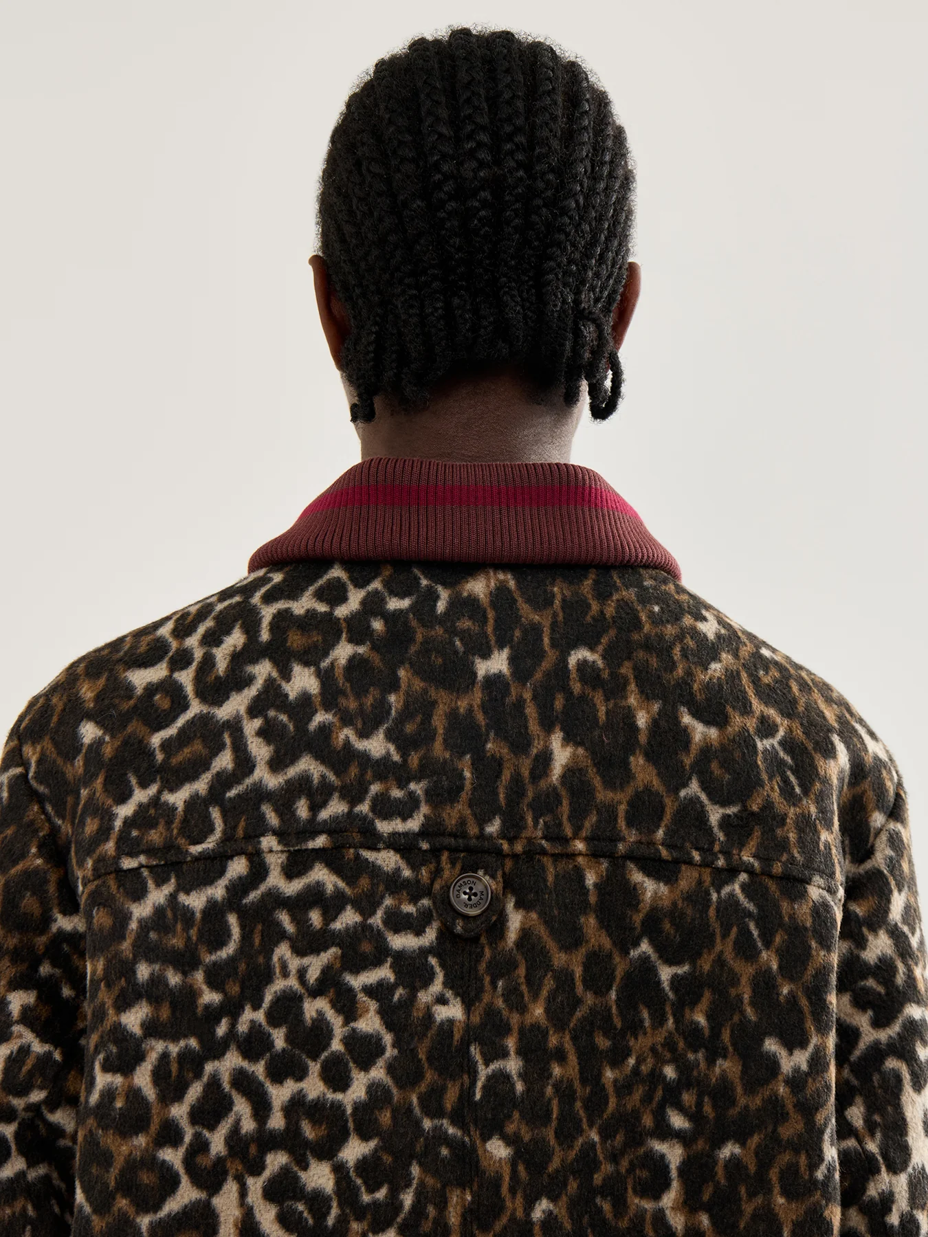 Pixie Wool Bomber Jacket Leopard Print - Image 3