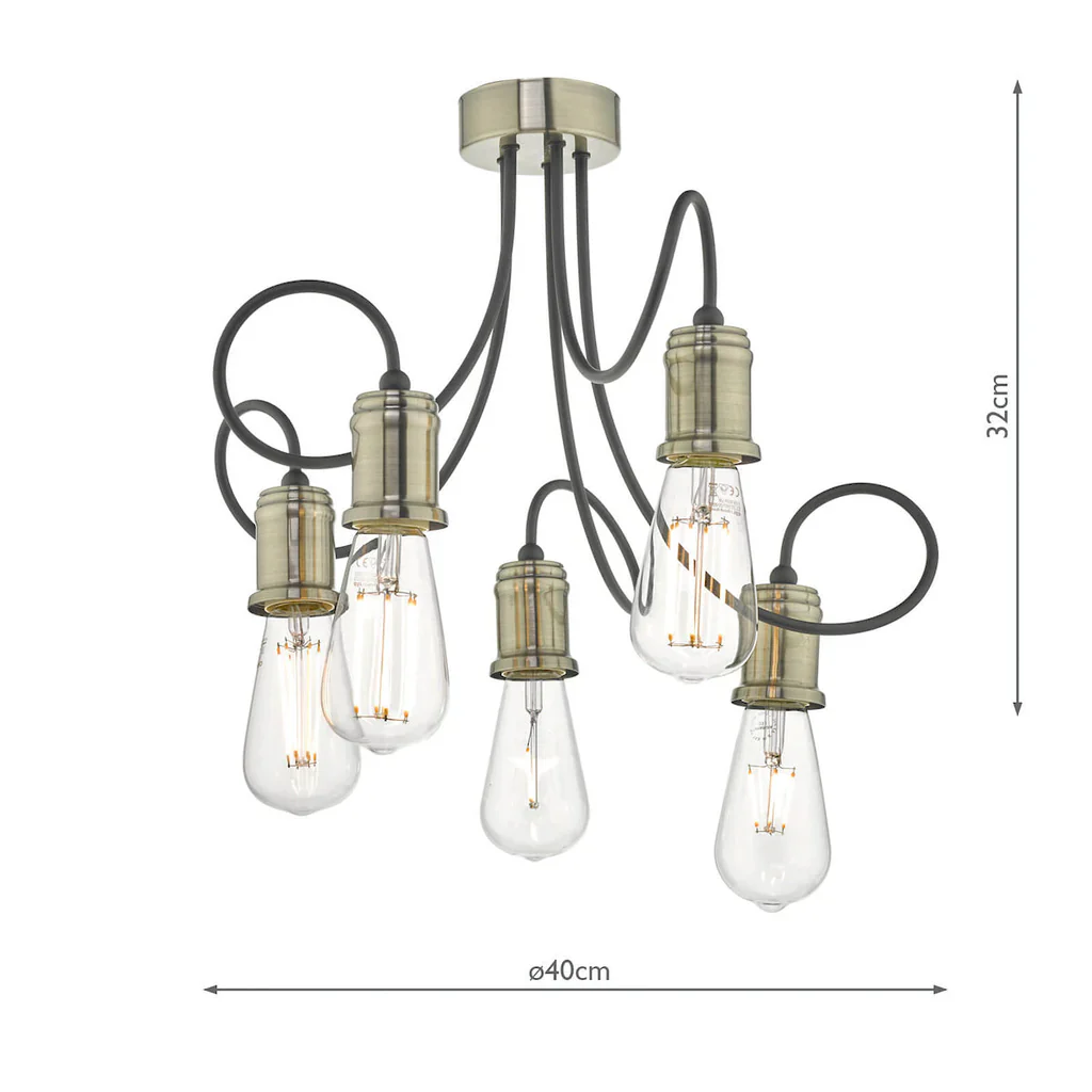 Alzbet 5 Light Pendant - Image 3