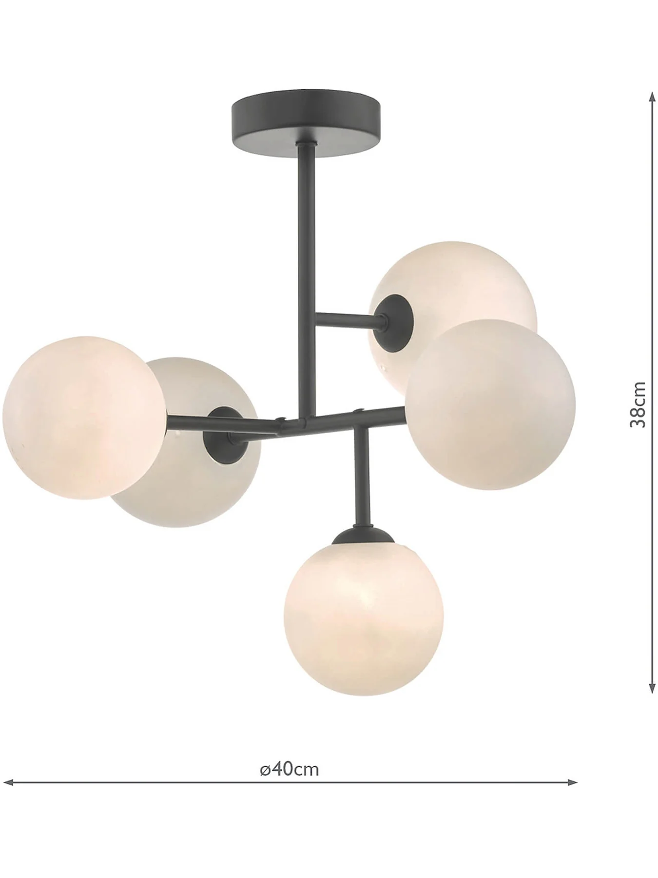 Euan 5 Light Semi Flush Light - Image 3