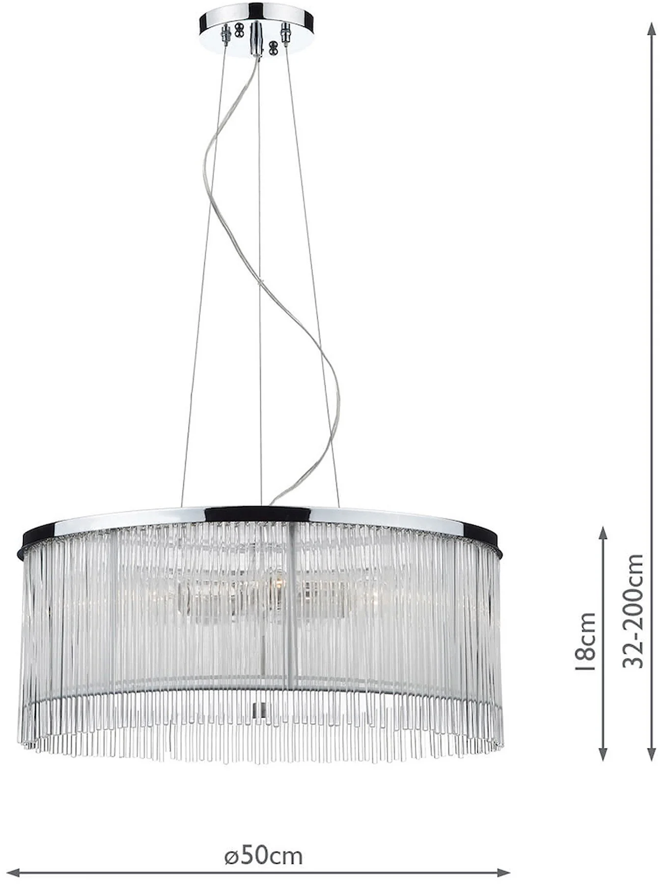 Japan 50cm 3 Light Pendant - Image 3