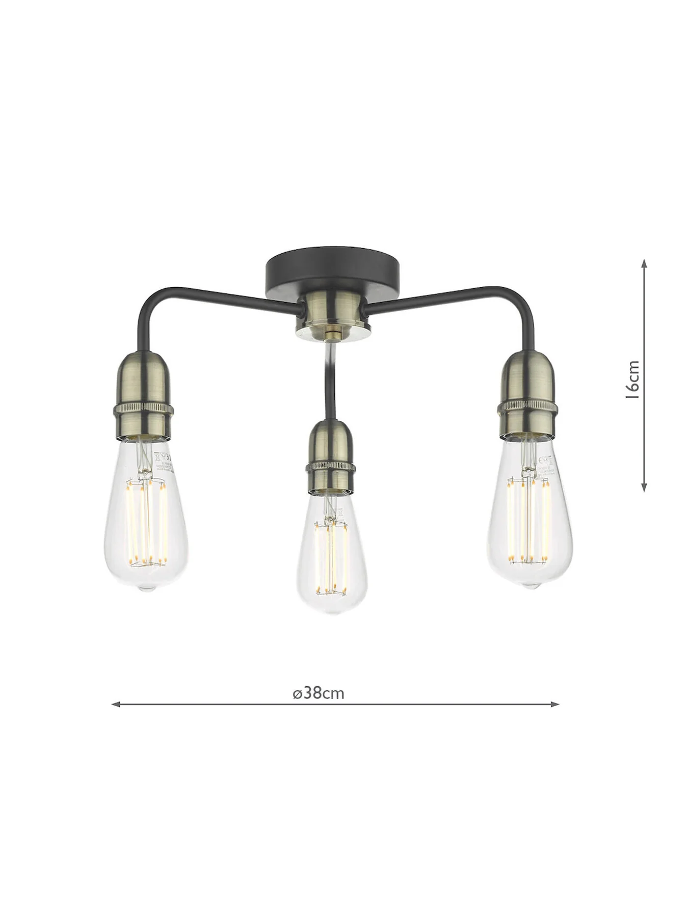 Kiefer 3 Light Flush - Image 3