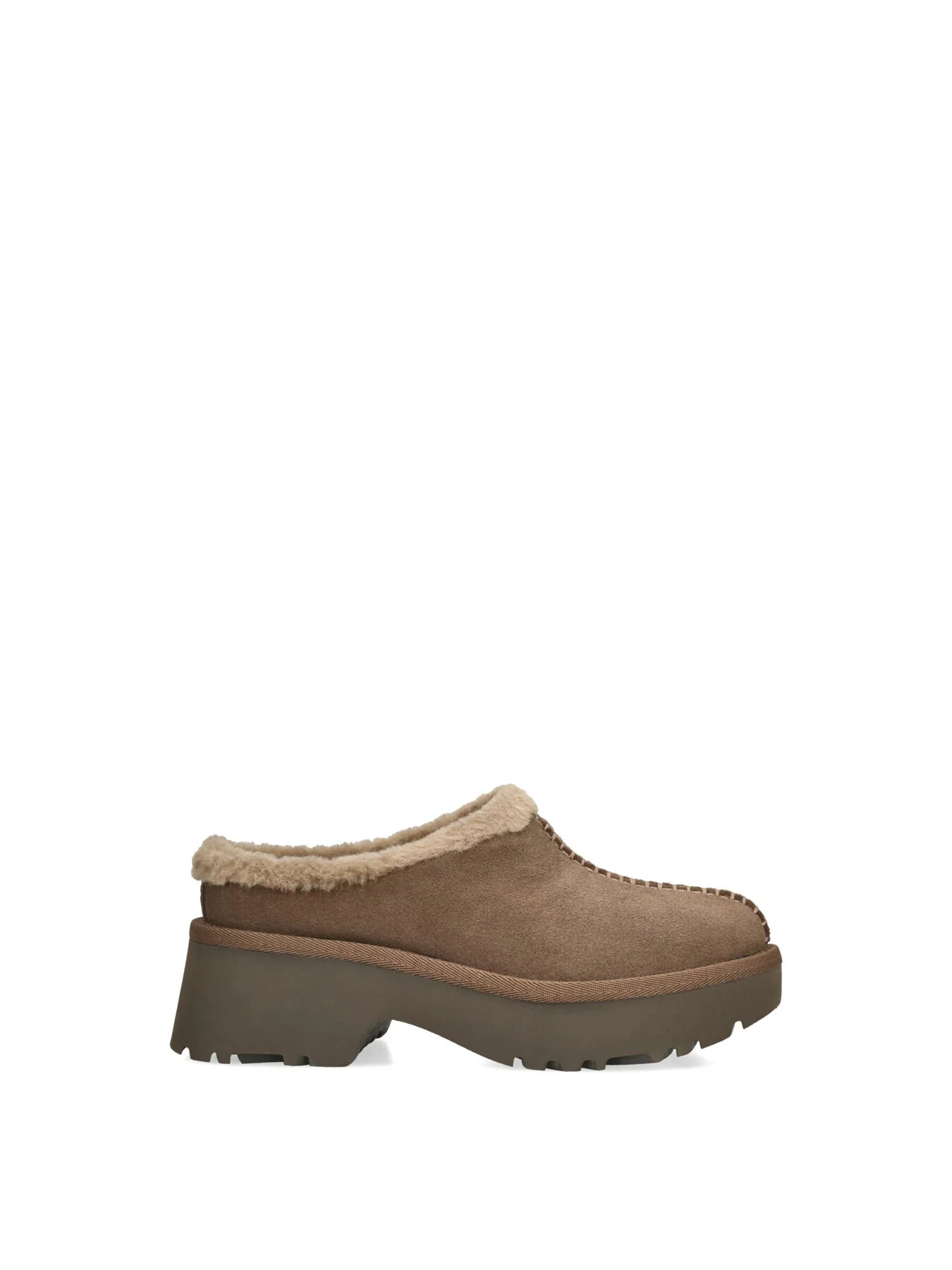 Womens New Heights Cozy Clog Suede Slip Ons - Image 4