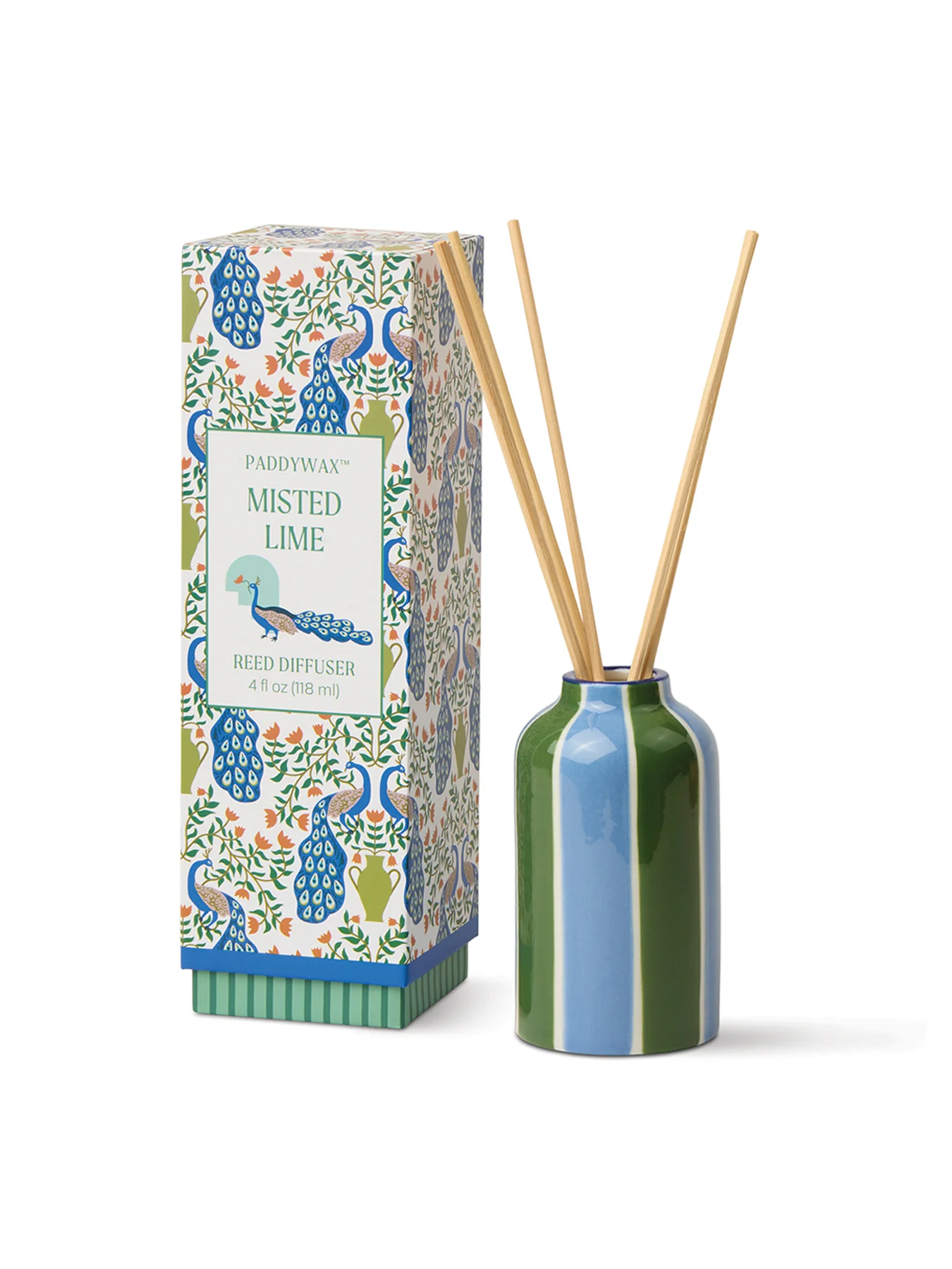 Peacock Ceramic Diffuser Misted Lime 118ml - Image 2