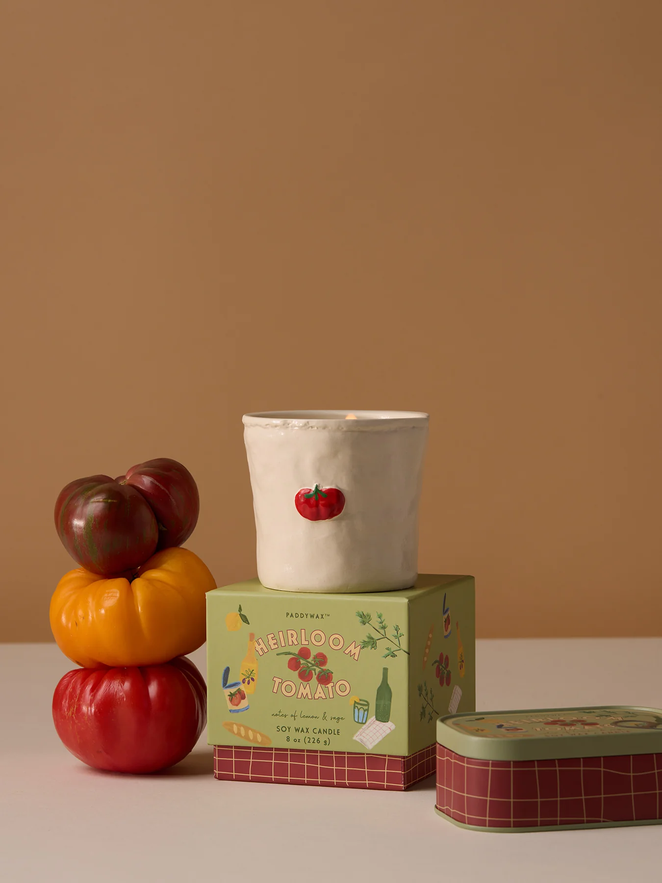 Tomato Ceramic Candle Heirloom Tomato 226g - Image 3
