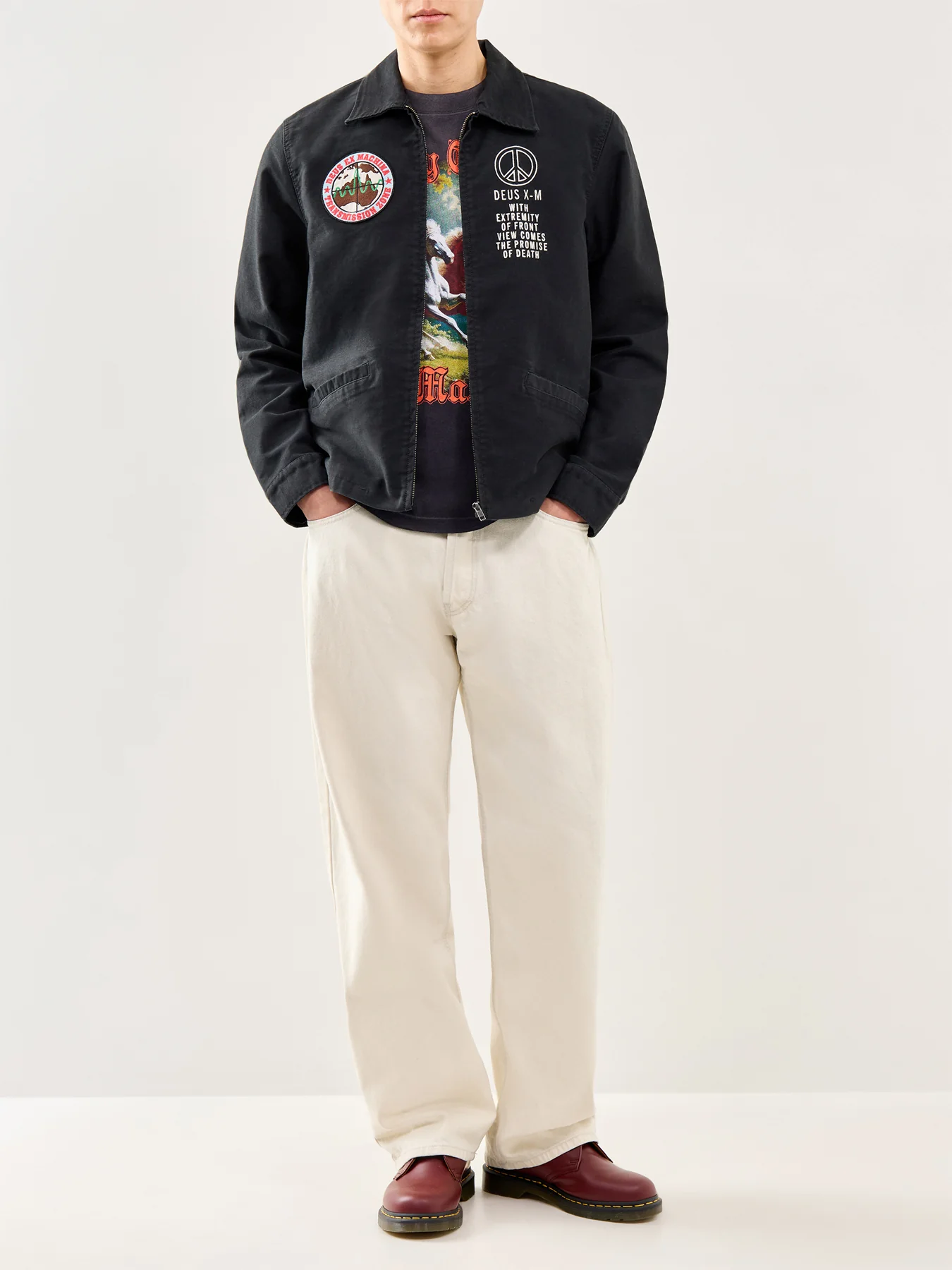 Organic Cotton Souvenir Jacket Black - Image 2