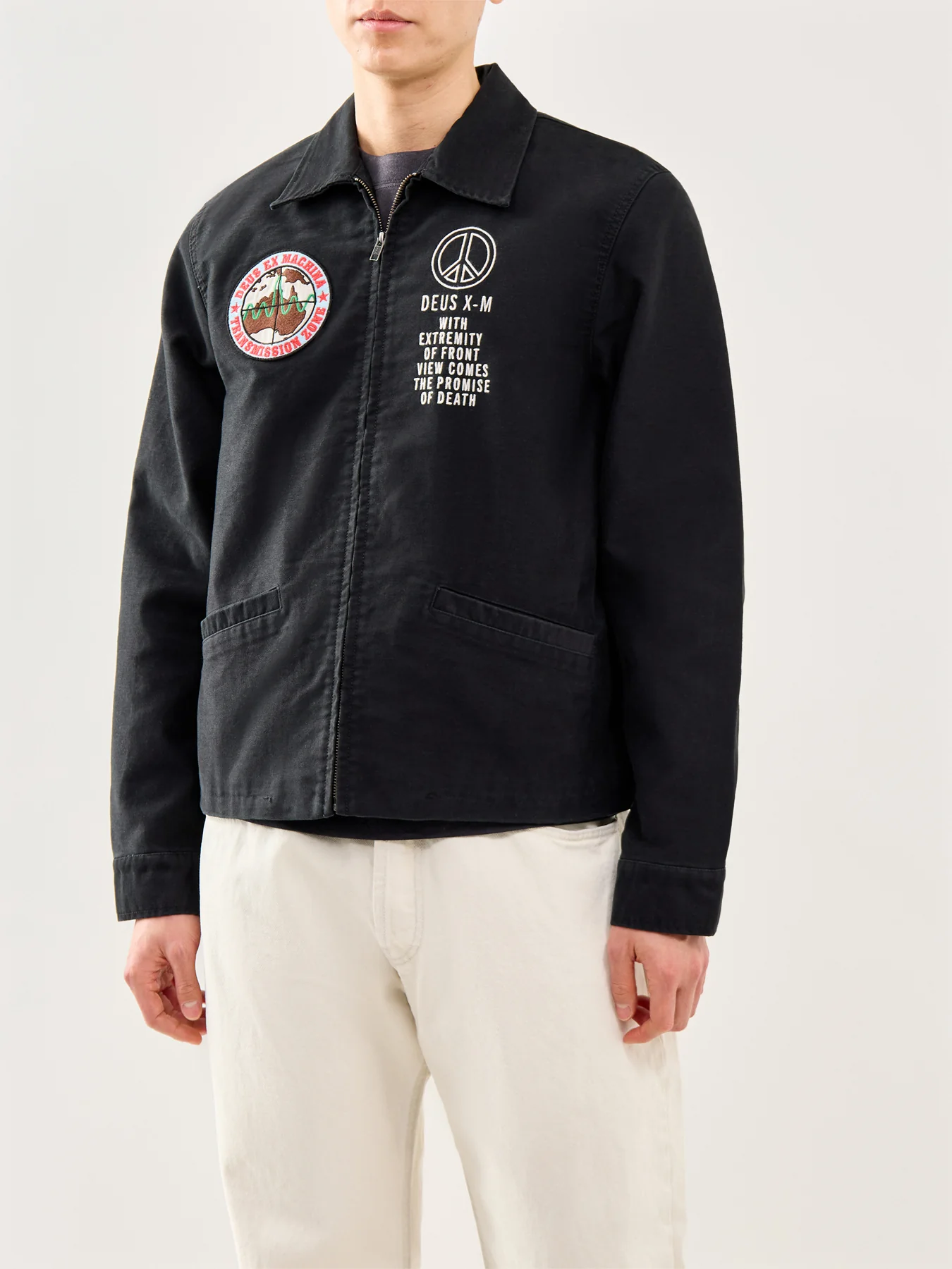 Organic Cotton Souvenir Jacket Black - Image 4