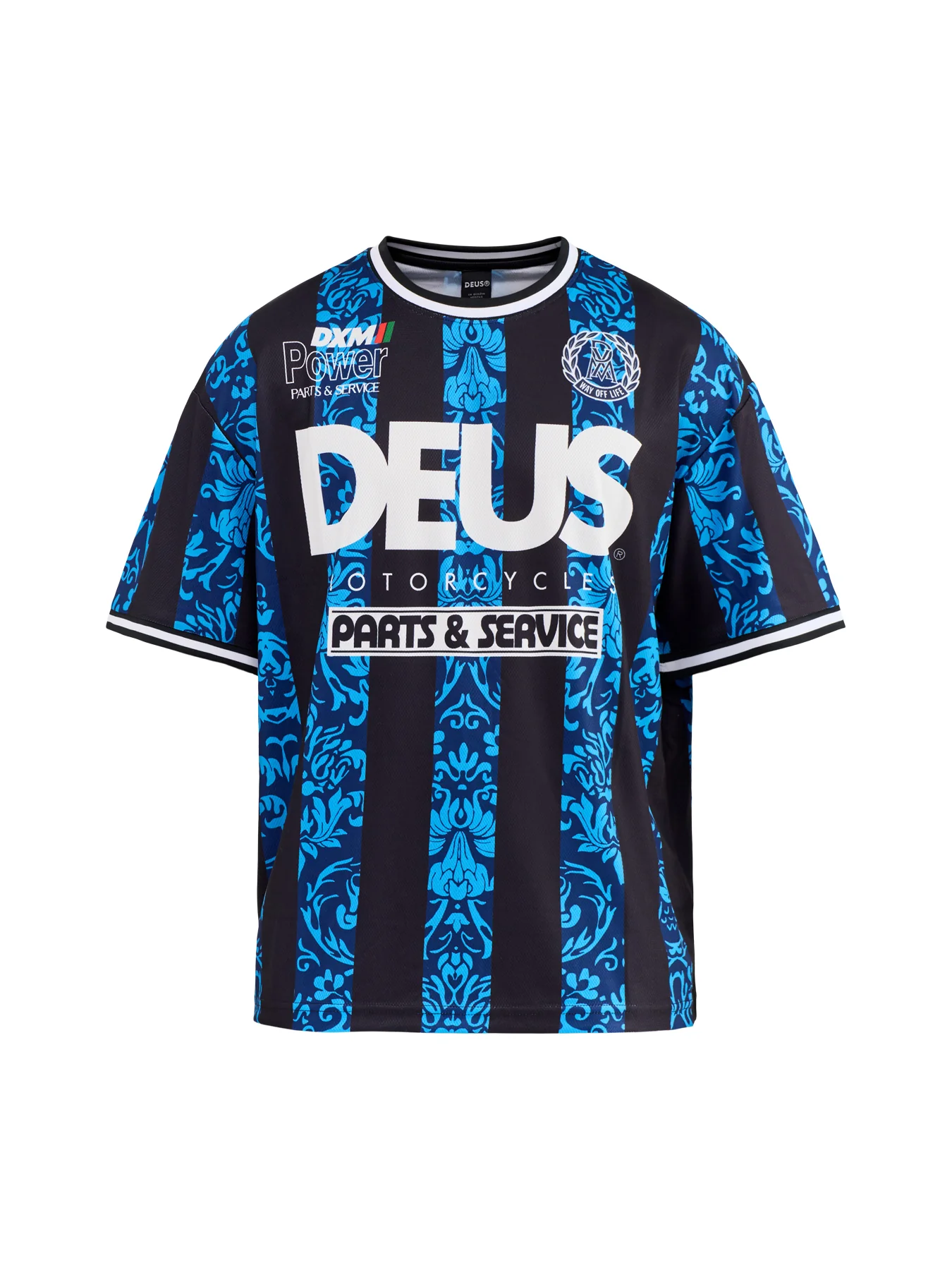 Nouveau Moto Graphic T-Shirt Blue