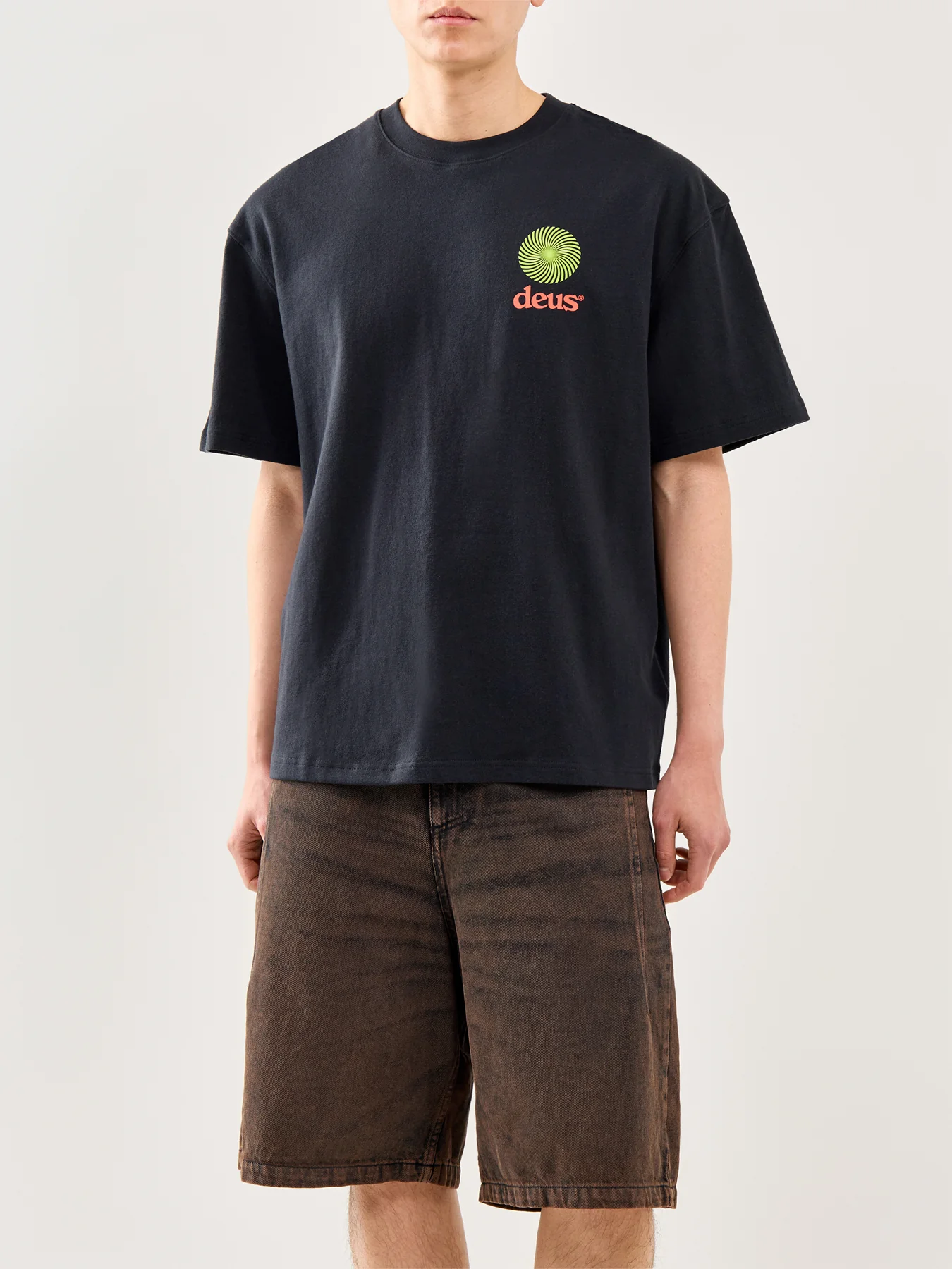 Graphic Recycled Cotton T-Shirt Black - Image 3
