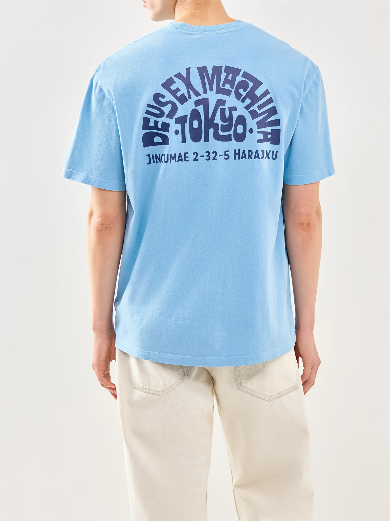 Graphic Recycled Cotton T-Shirt Blue - Image 5