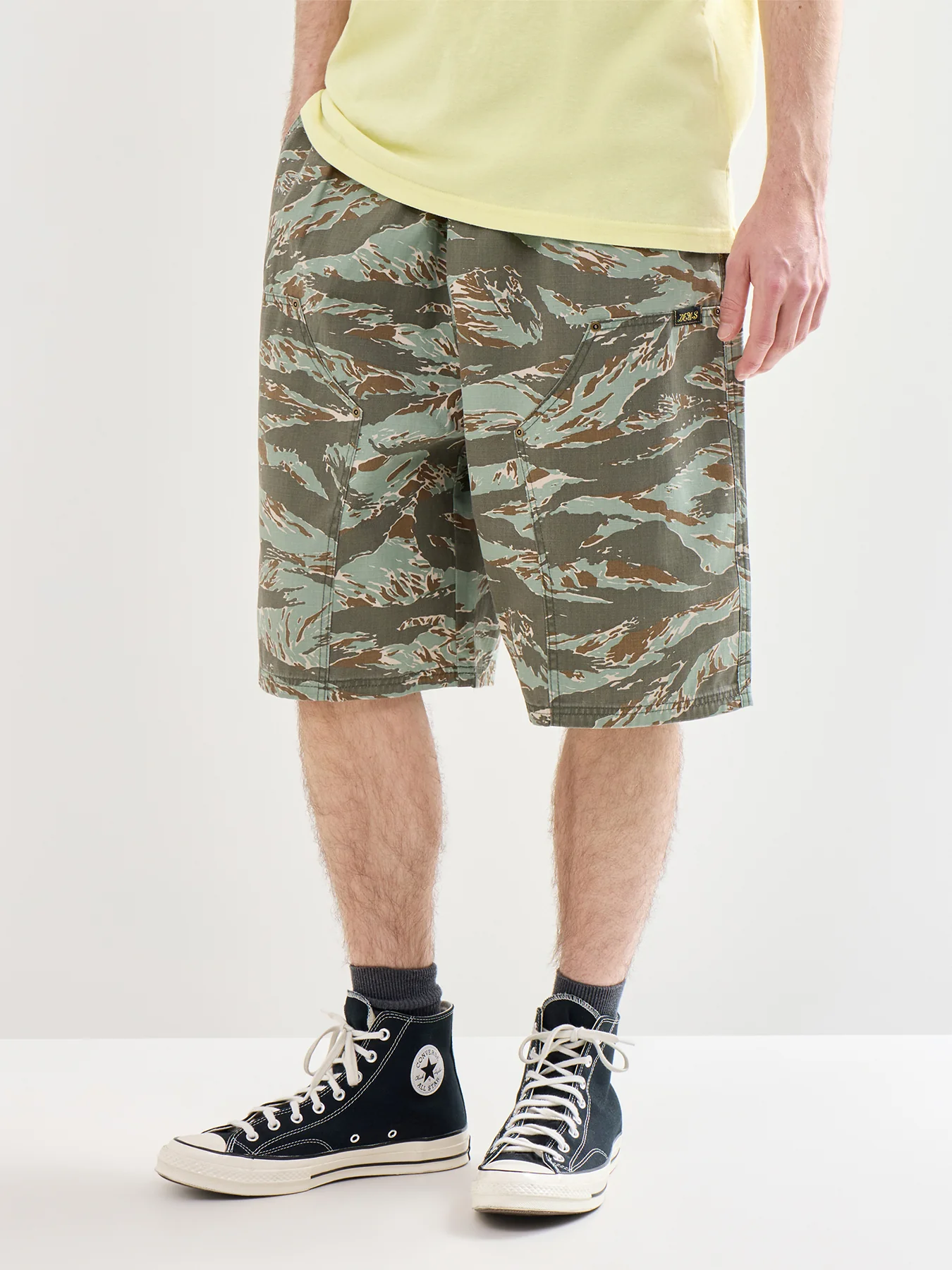 Cotton Casual Shorts Green - Image 4