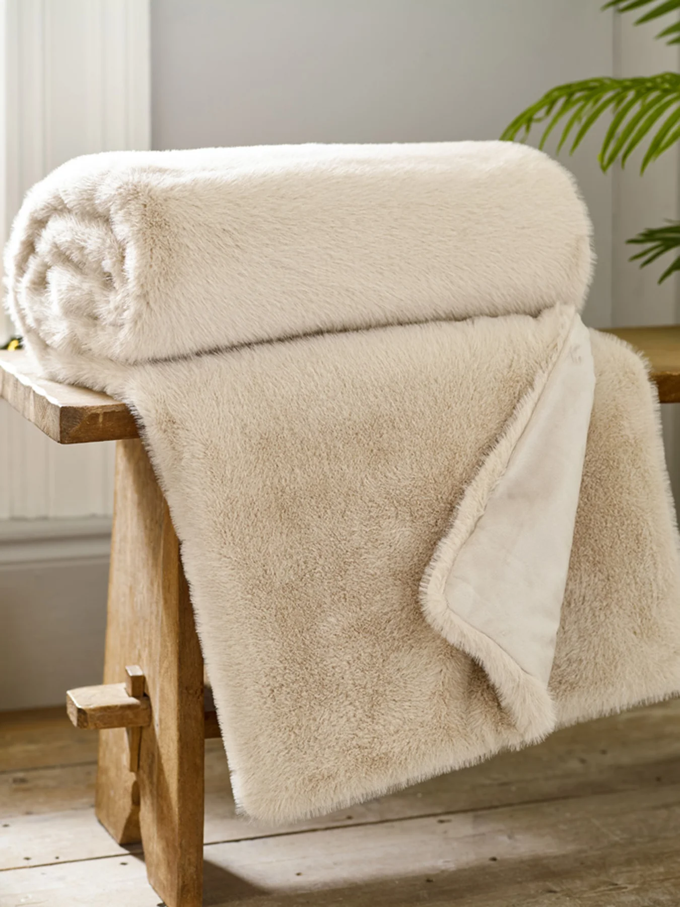TLC Ashford Throw 130x180cm Natural - Image 2