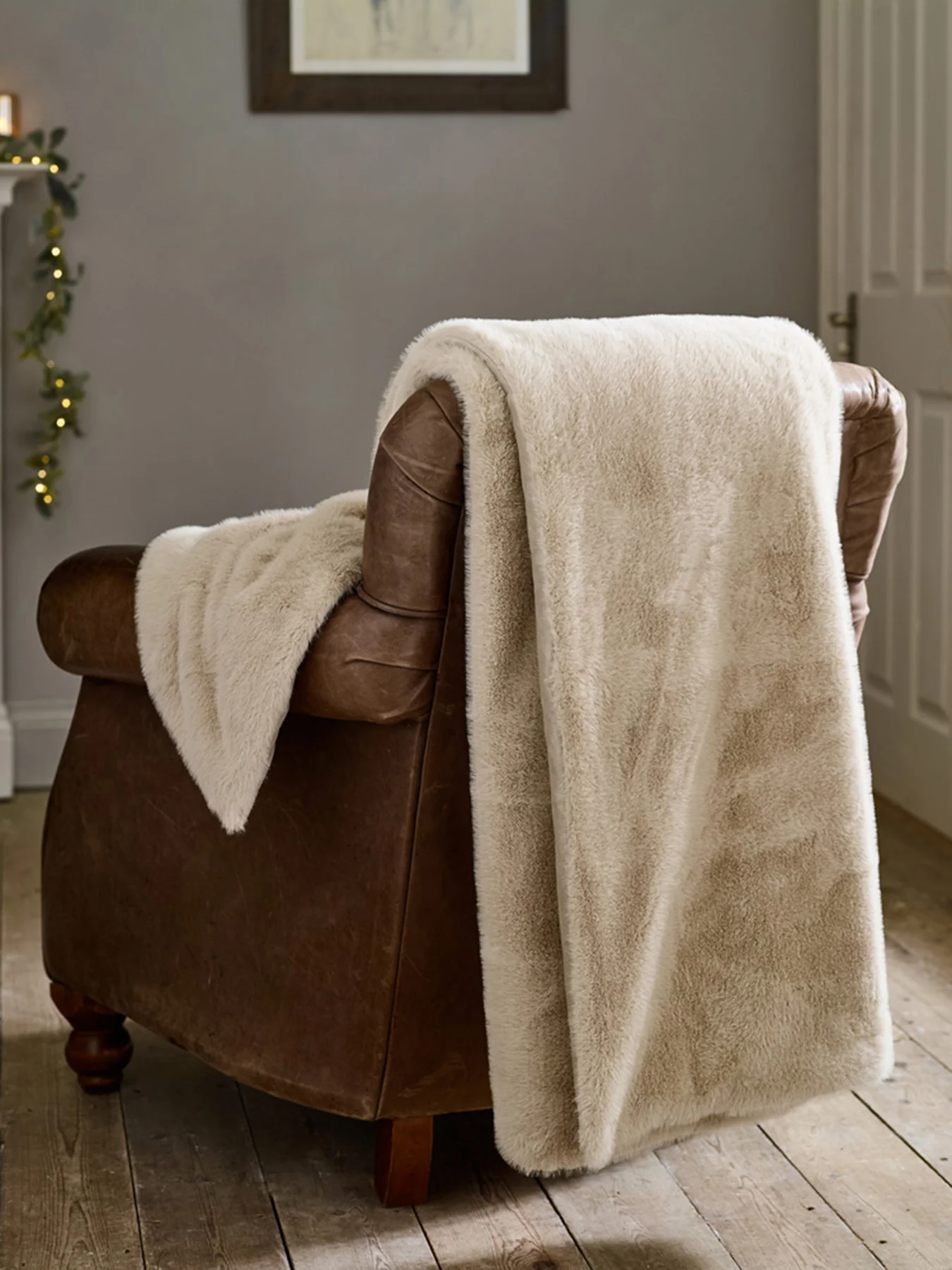 TLC Ashford Throw 130x180cm Natural - Image 4