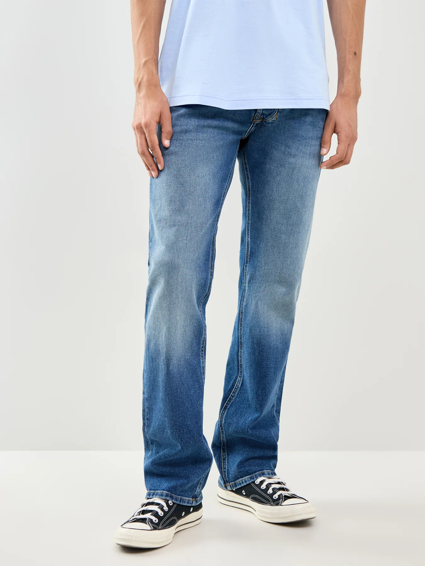 1985 Larkee Regular Fit Straight Leg Jeans Blue - Image 4