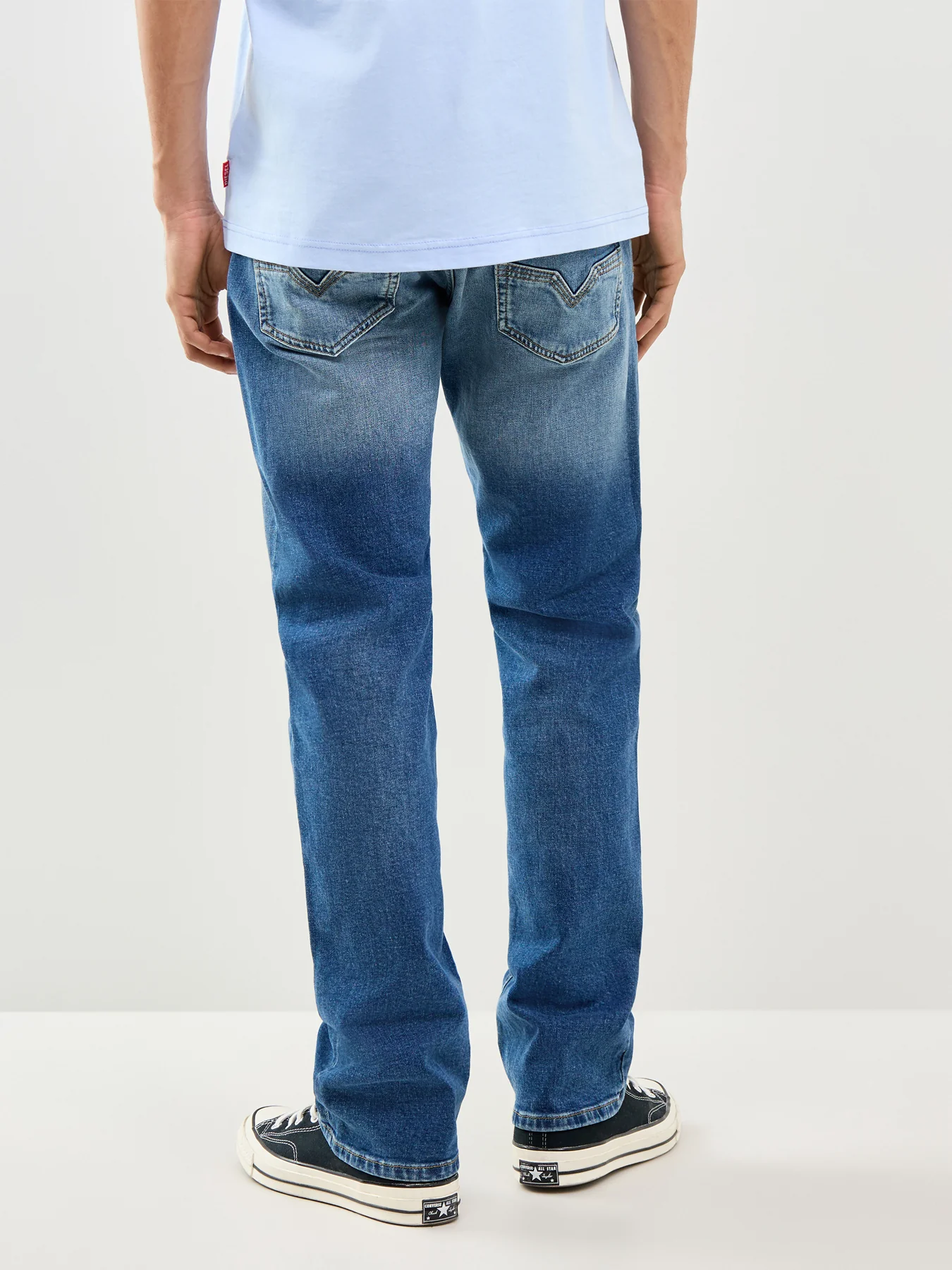 1985 Larkee Regular Fit Straight Leg Jeans Blue - Image 5