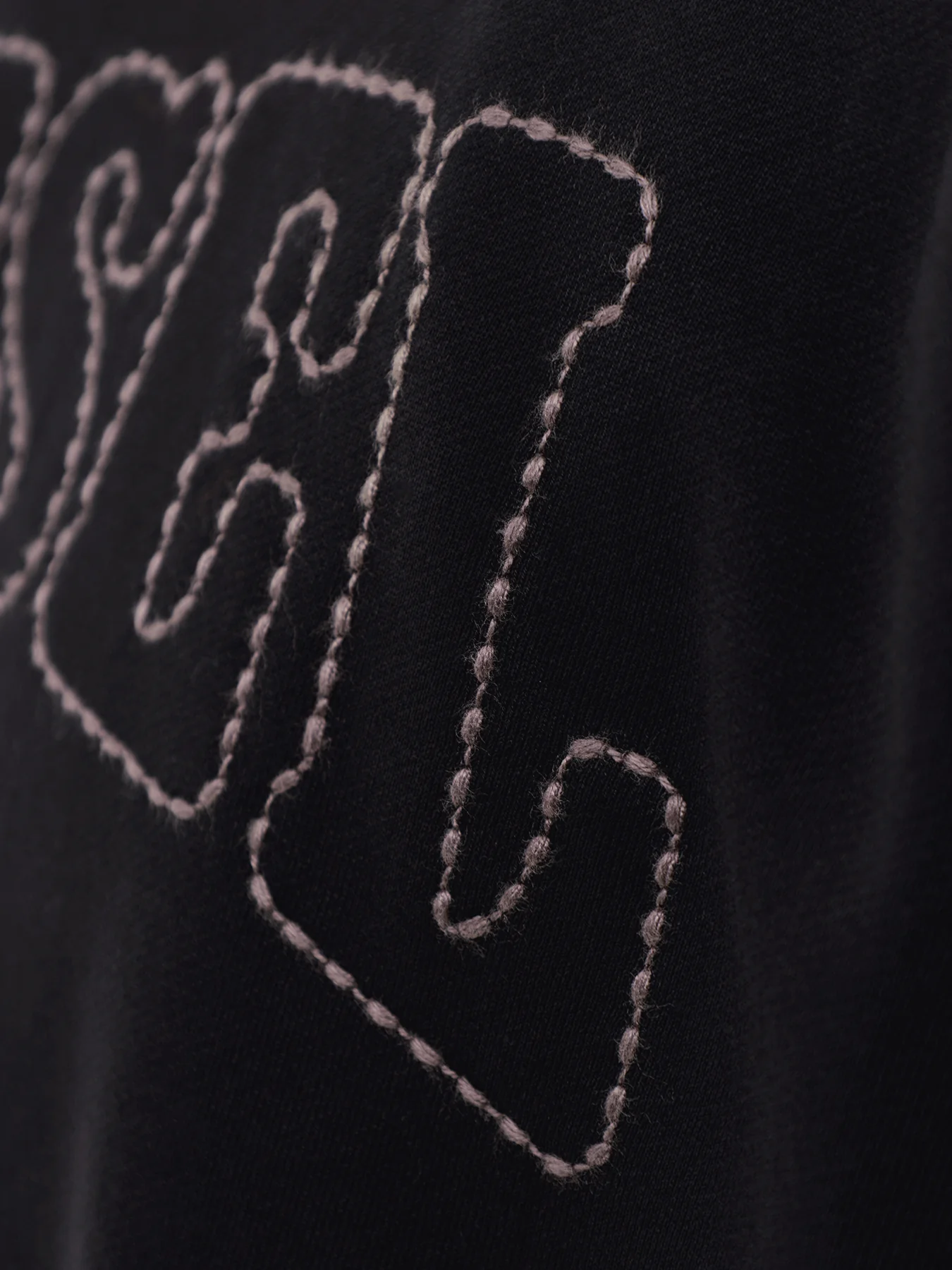 S-Norm-V10 Logo Stitching Sweatshirt Black - Image 3