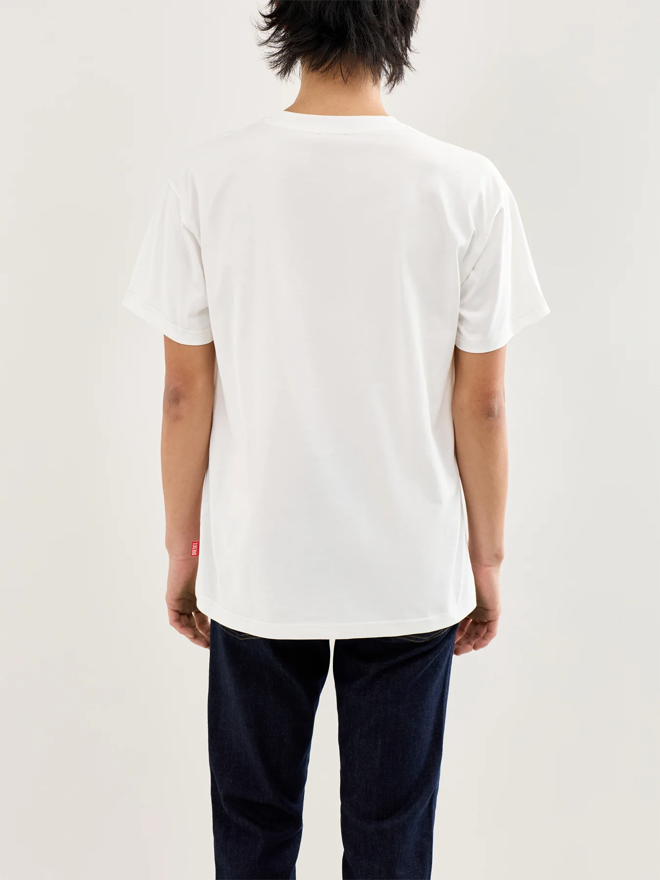 T-Norm-V10 Logo Stitching T-Shirt White - Image 5