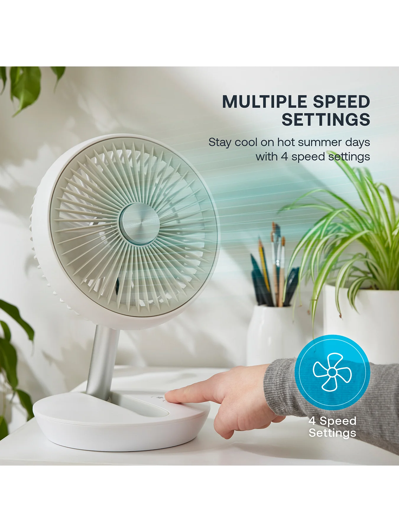 Rechargeable Desk Fan - Image 3