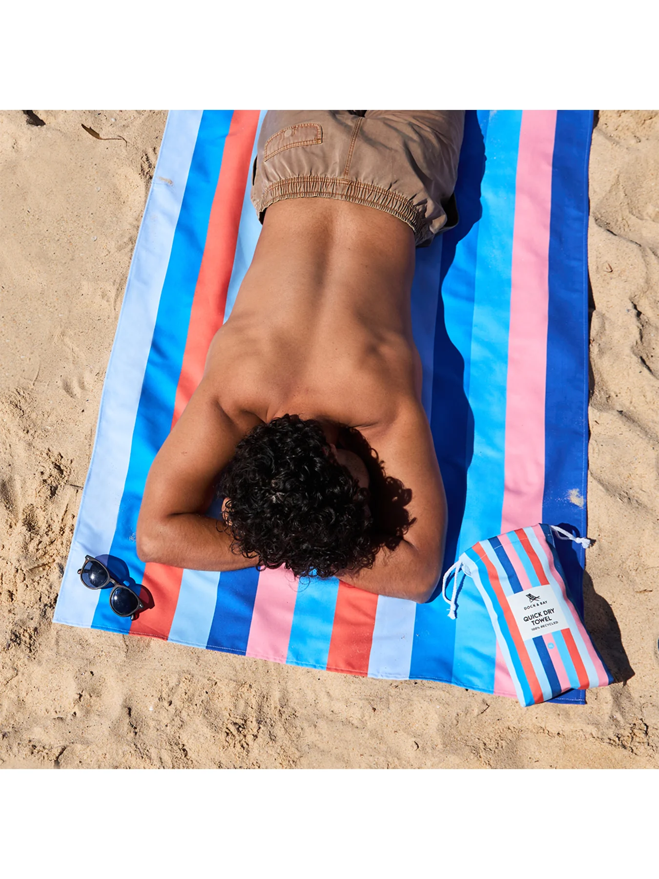 Large Beach Towel Striped - Image 4