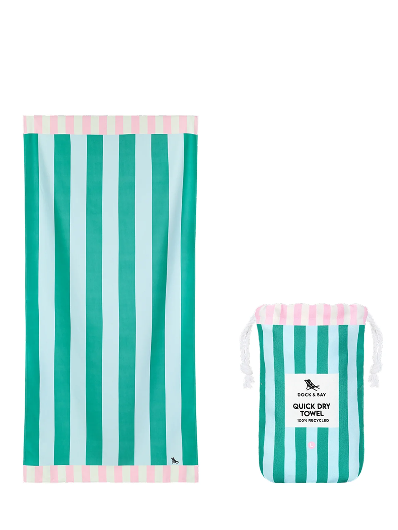 Large Beach Towel Green - Image 4