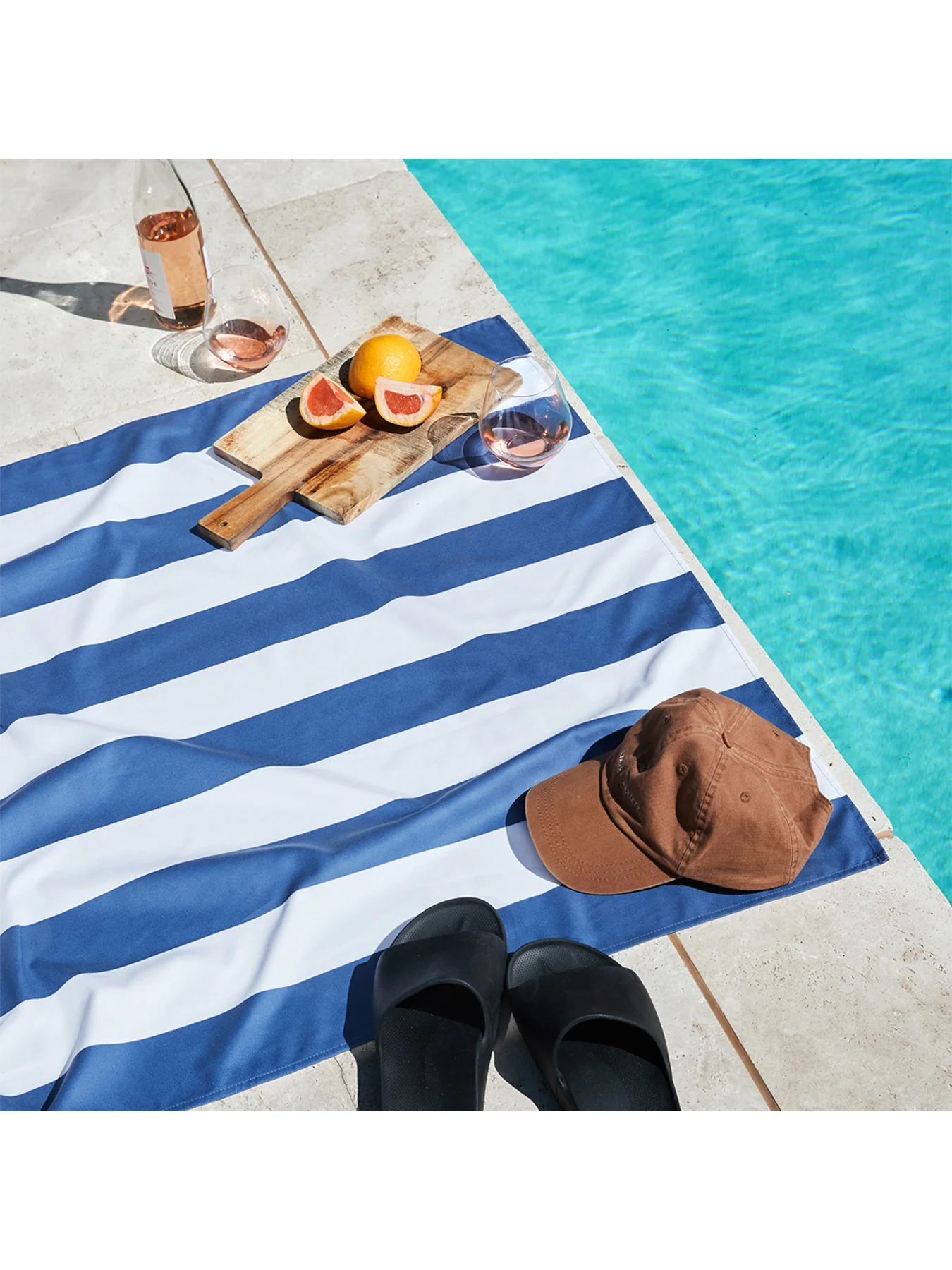 Large Beach Towel Blue - Image 3