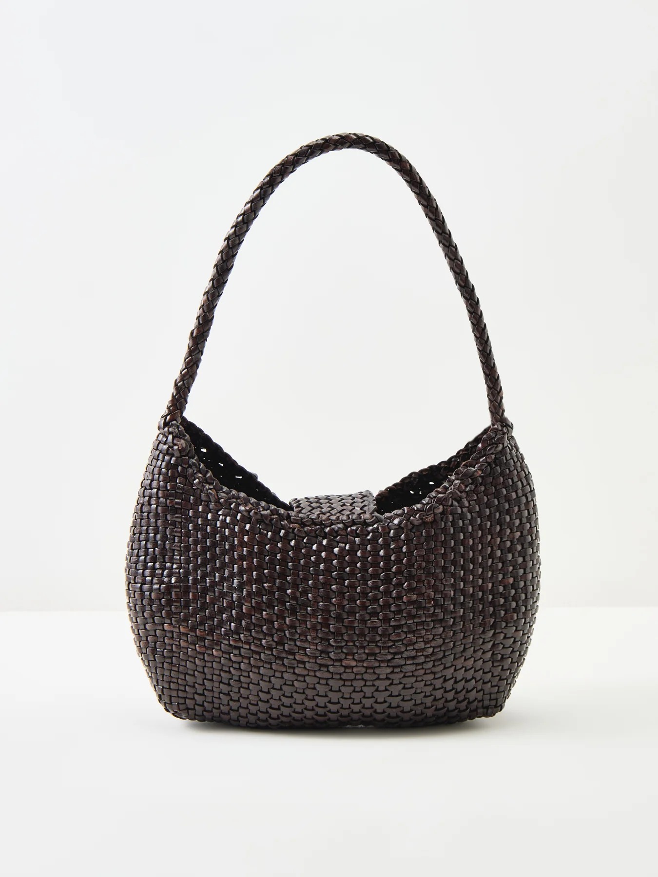 Dragon Diffusion x Rixo Saoirse Leather Shoulder Bag Brown - Image 3