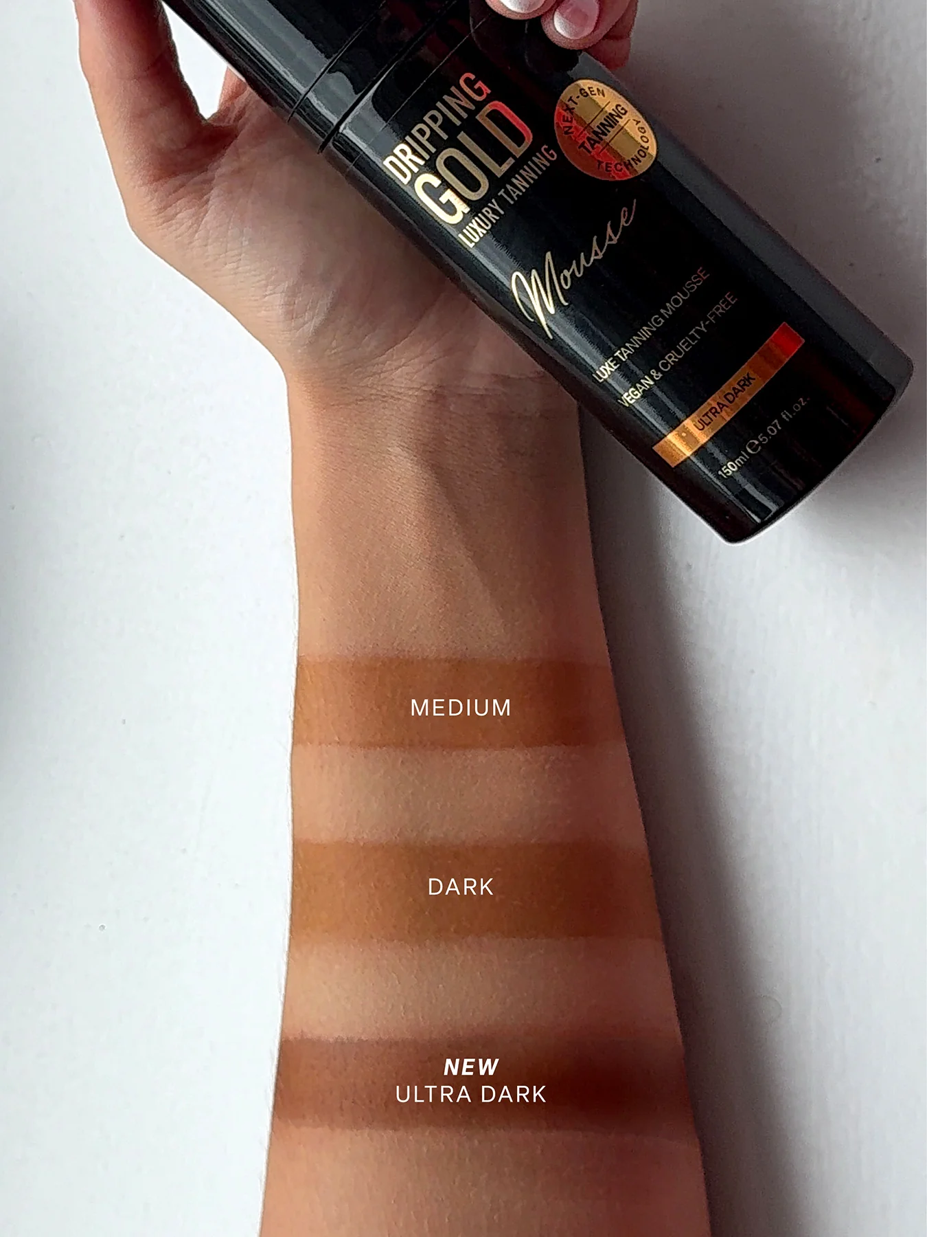 Luxury Tanning Mousse Medium 150ml - Image 9