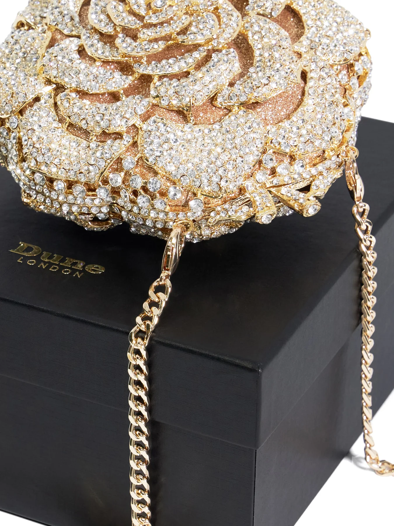 Floral Diamante Embellished Clutch - Image 2