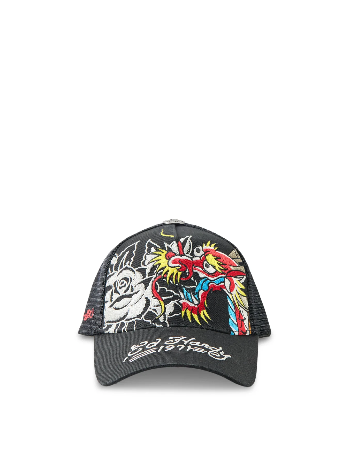 Graphic Trucker Cap Black