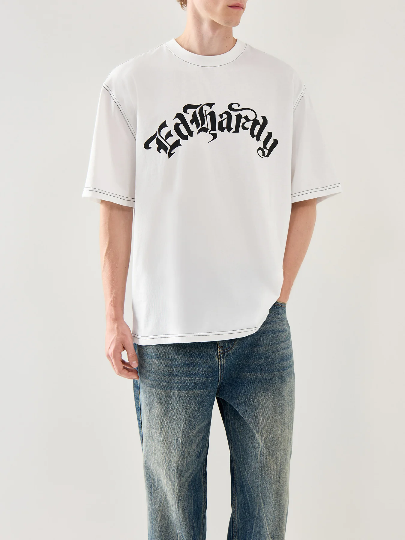 Black Widow Cotton T Shirt White - Image 4