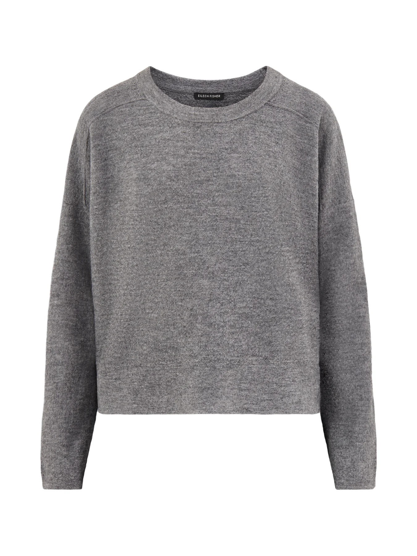Crew Neck Wool Sweater Taupe