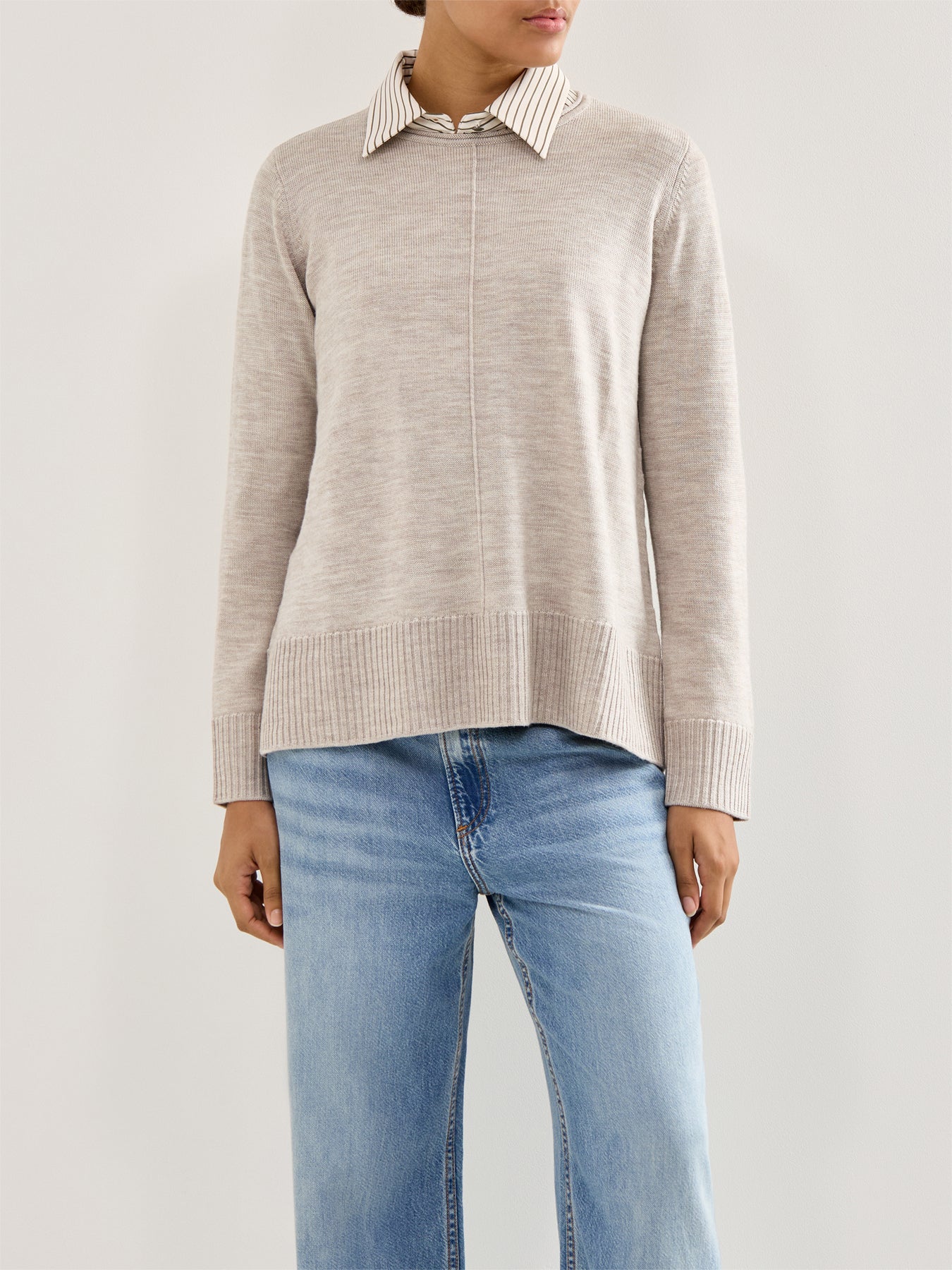 Crew Neck Sweater Maple Oat - Image 4