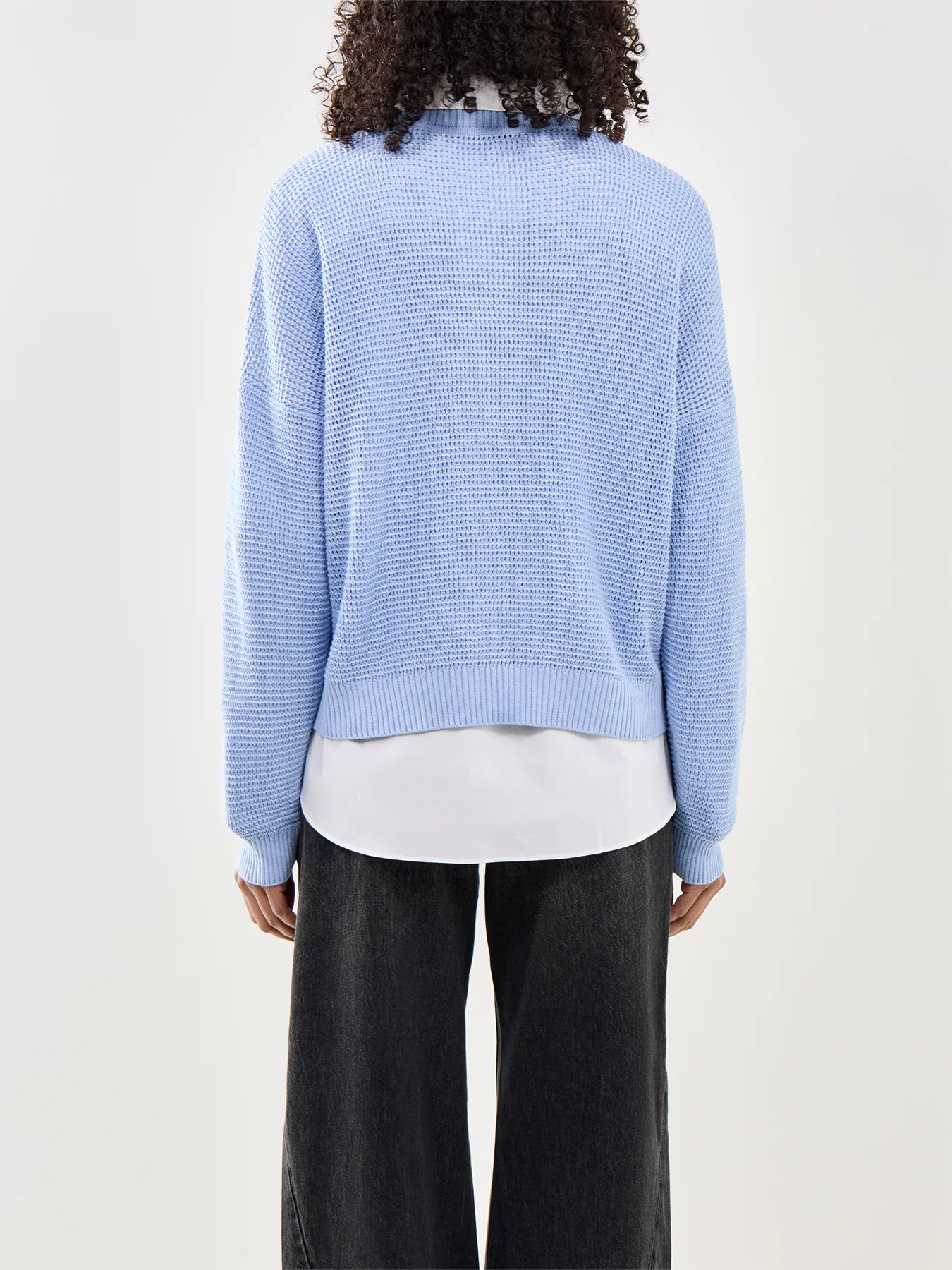 Crew Neck Sweater Blue - Image 5