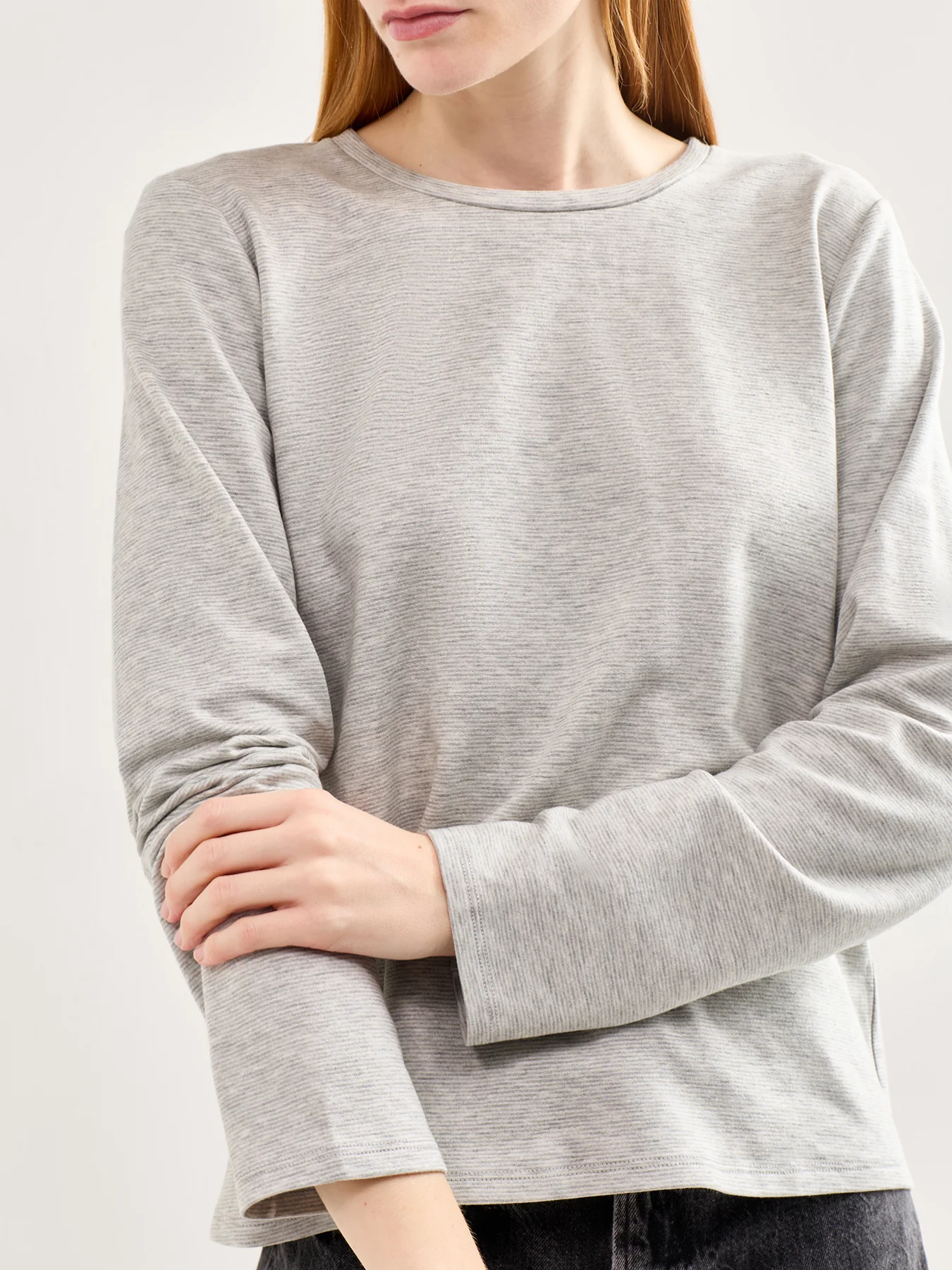 Crew Neck Top Grey - Image 3