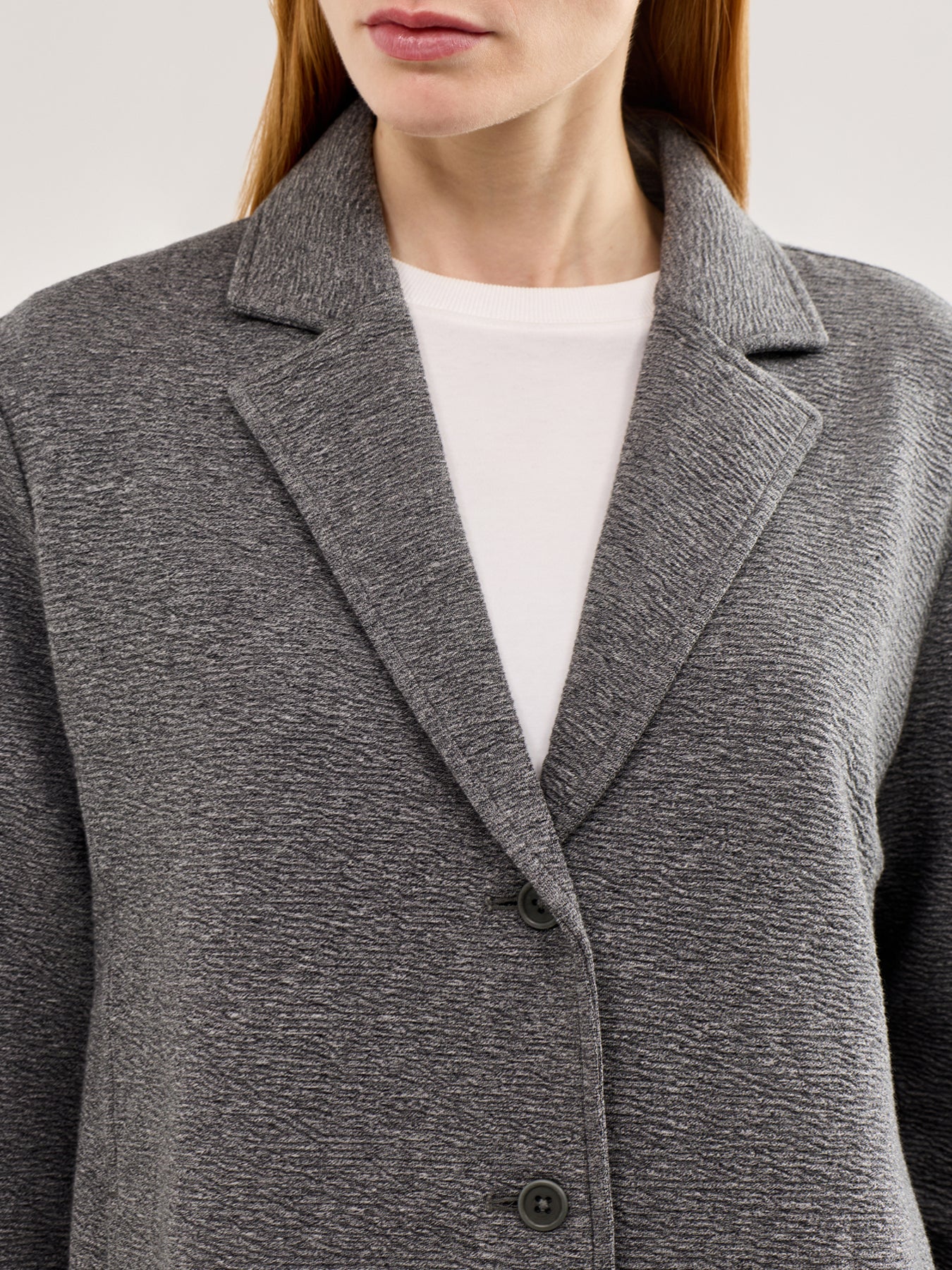Notch Collar Jacket Grey - Image 3